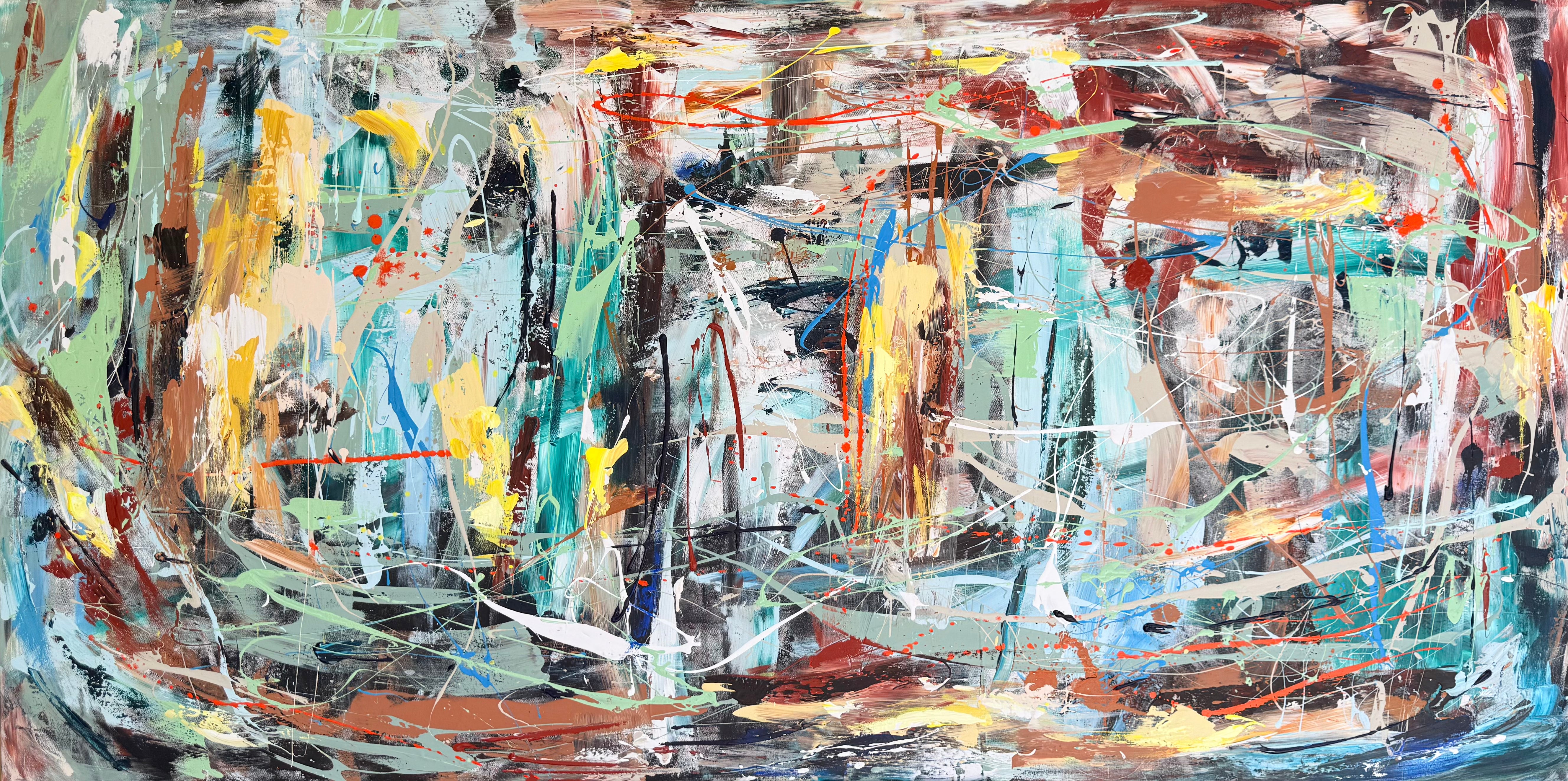 Sail Boats 182cm x 122cm Original Art