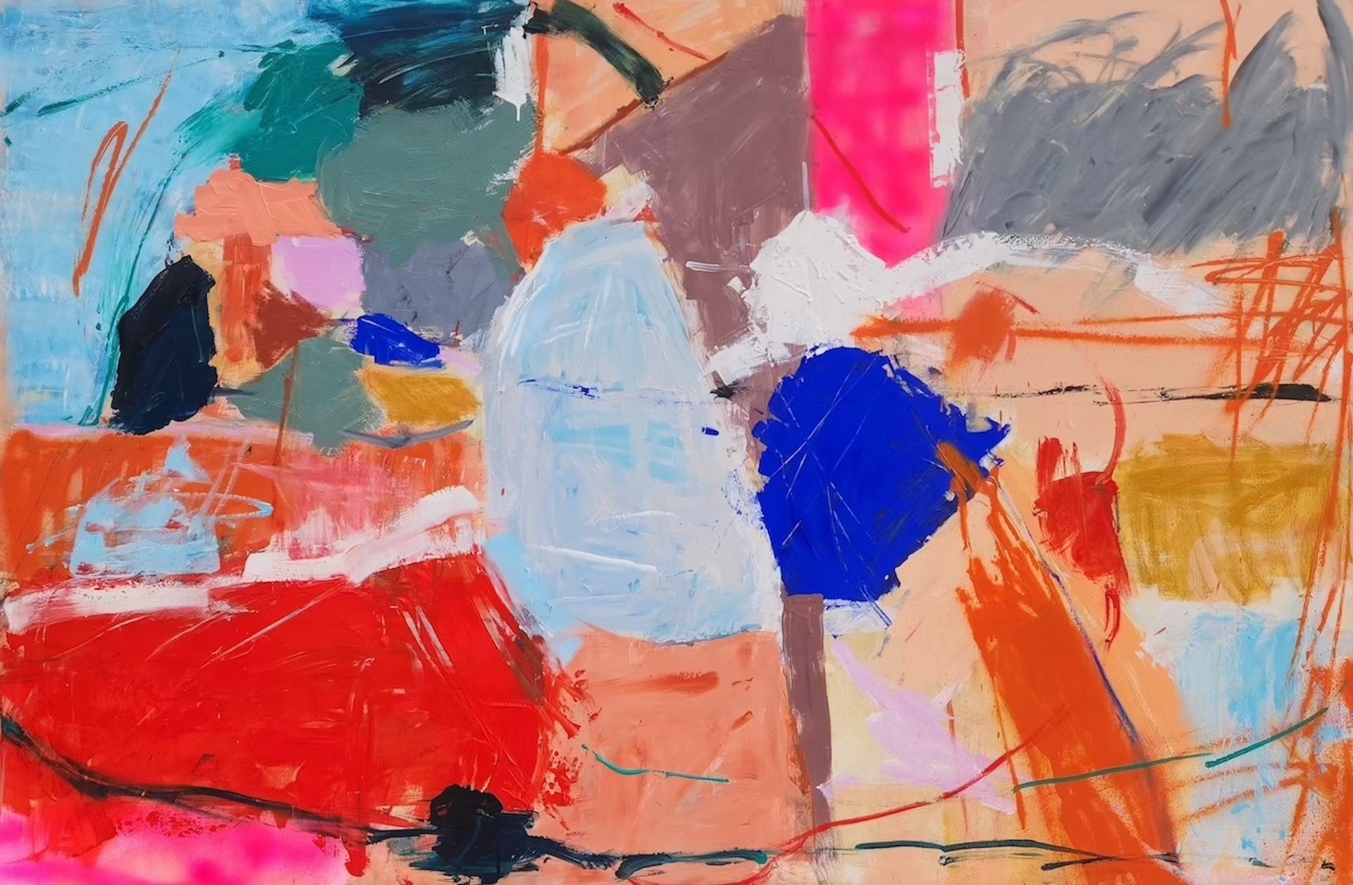 L'amour est blue 182cm x 122cm Original Art