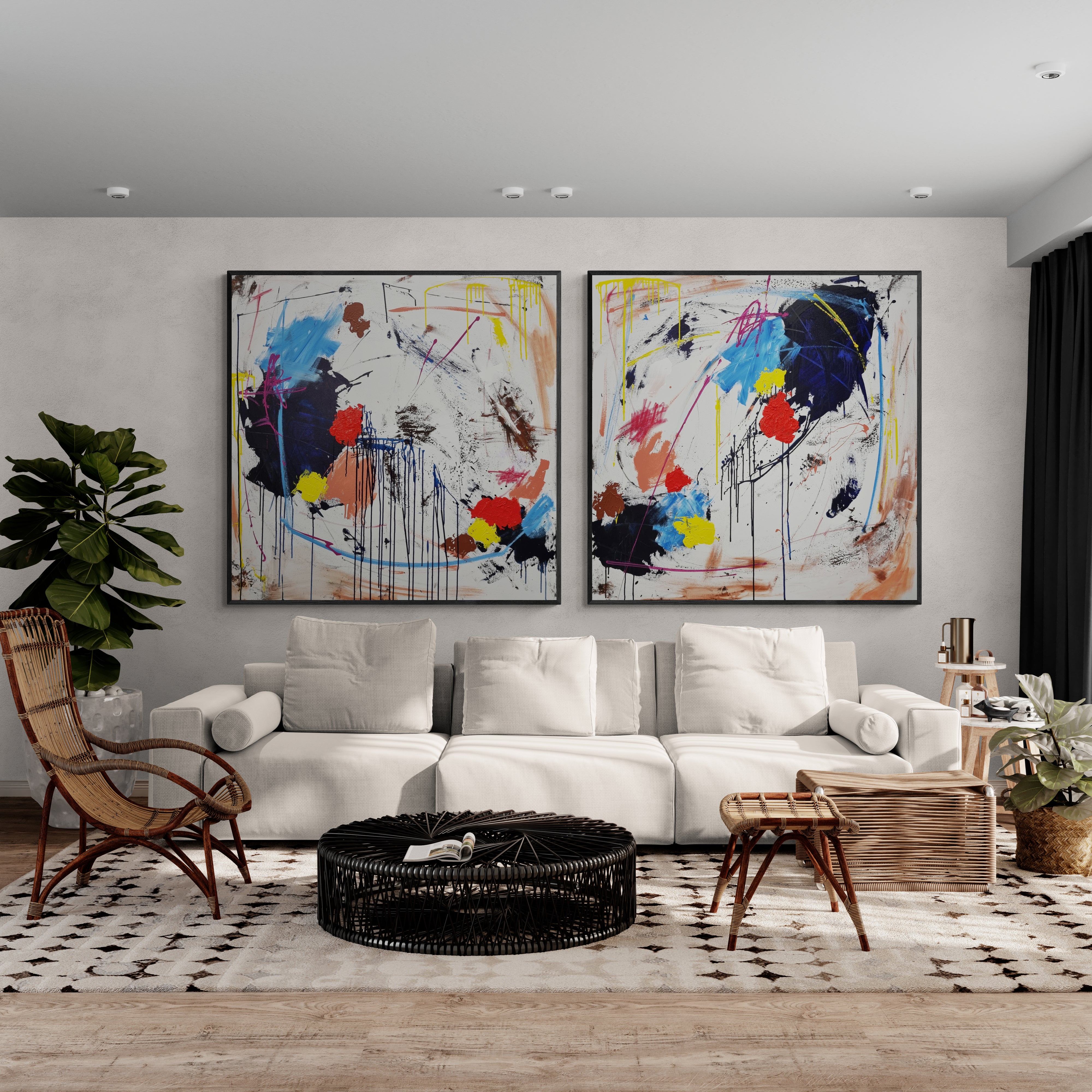 Forget Me Not- Original Art 120cm x 240cm