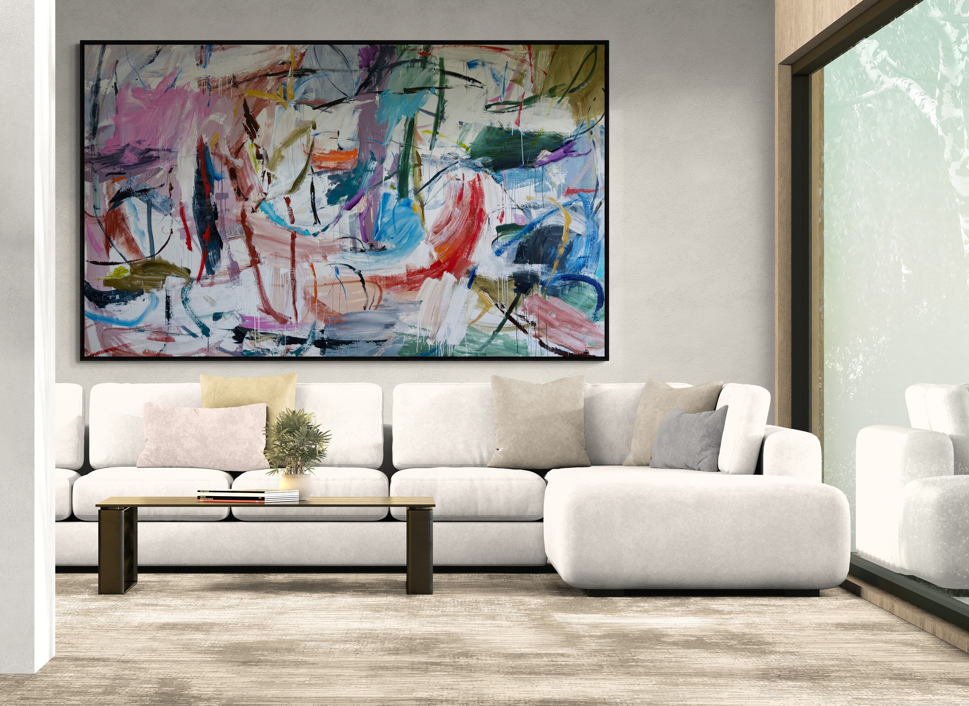 The Tea Party - Original Art 300cm x 170cm