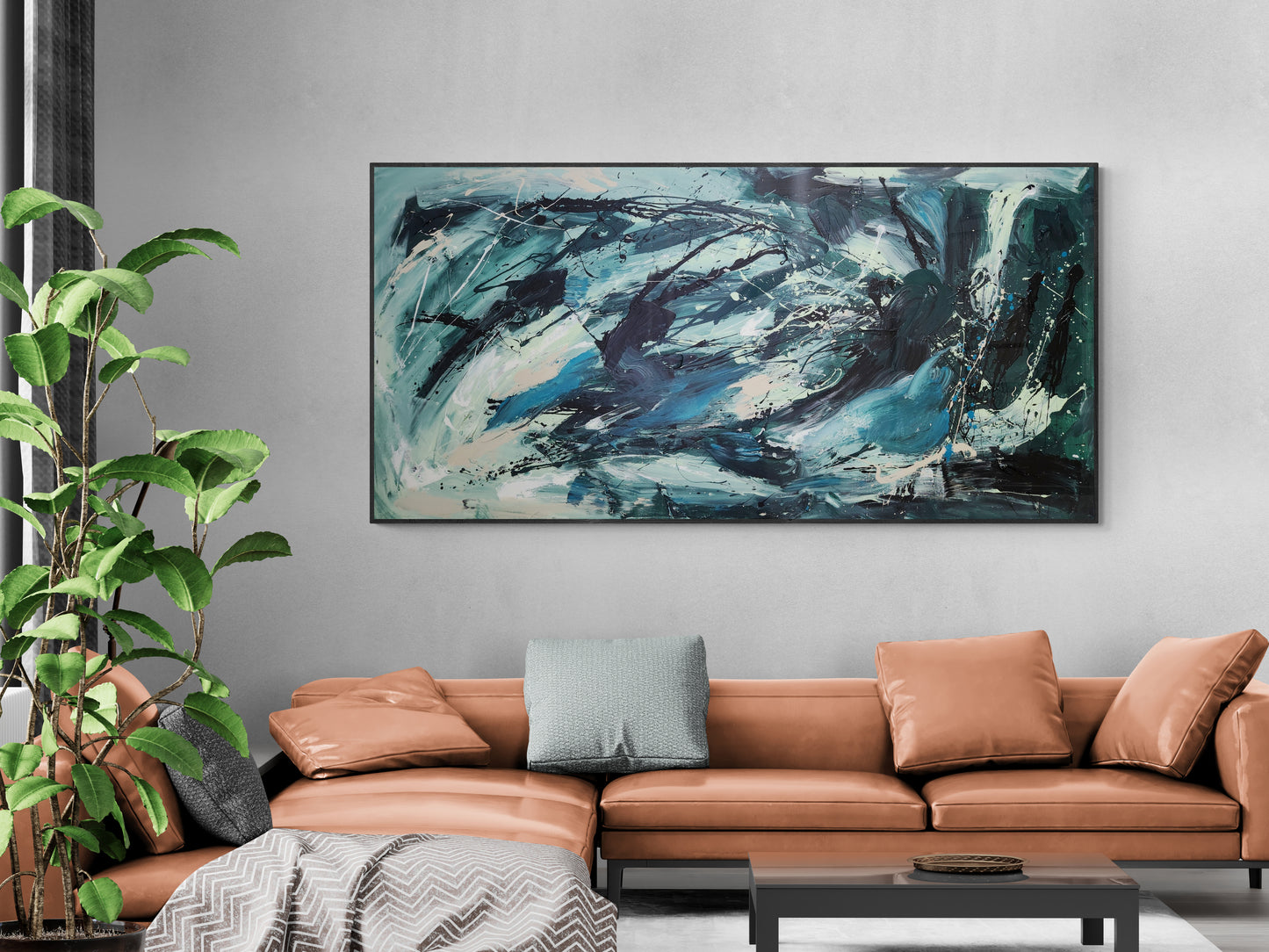 Emerald River- Original Art 182cm x 90cm