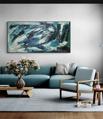 Emerald River- Original Art 182cm x 90cm