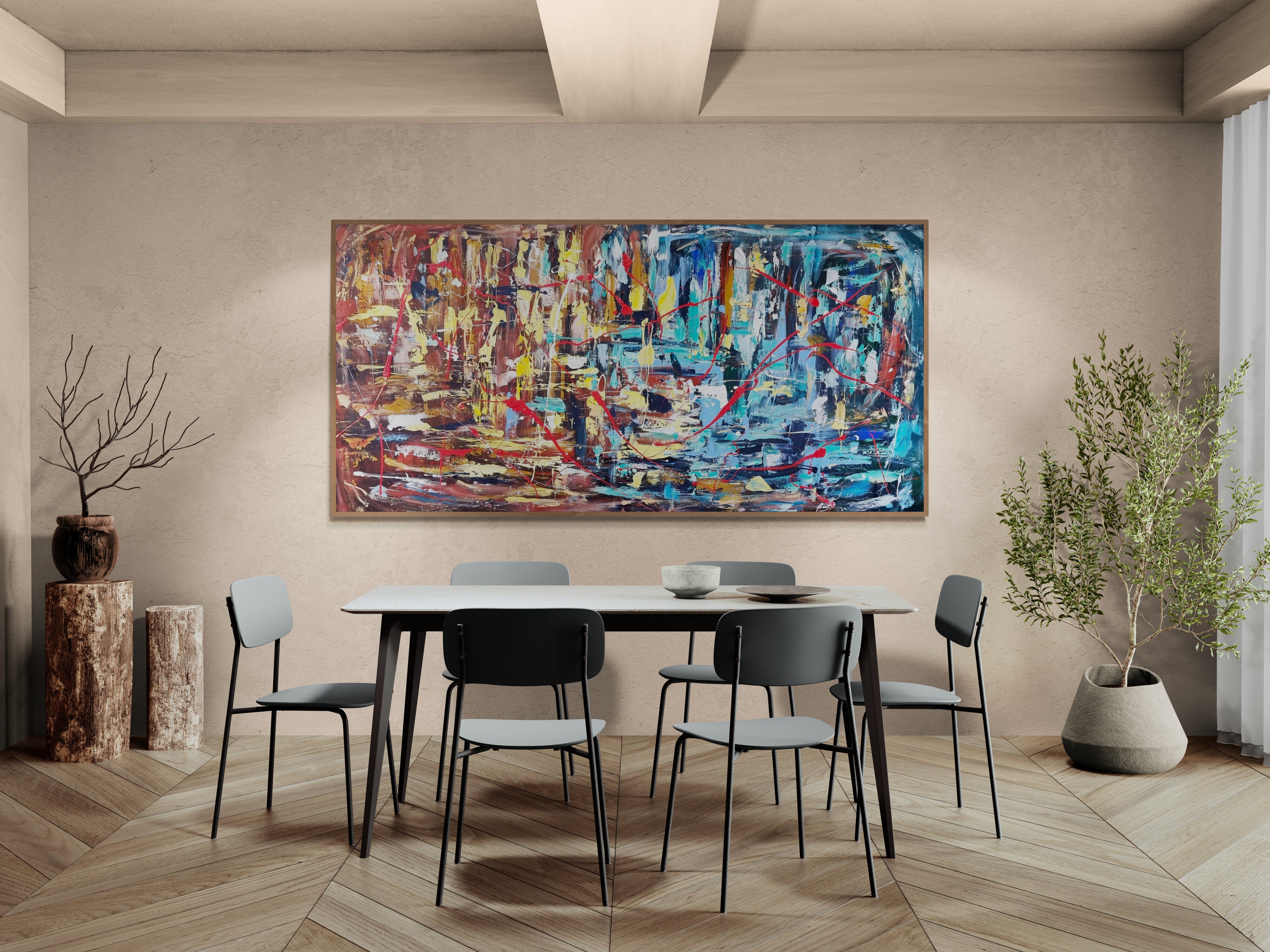 Eighteen Shots - Original Art 182cm x 90cm