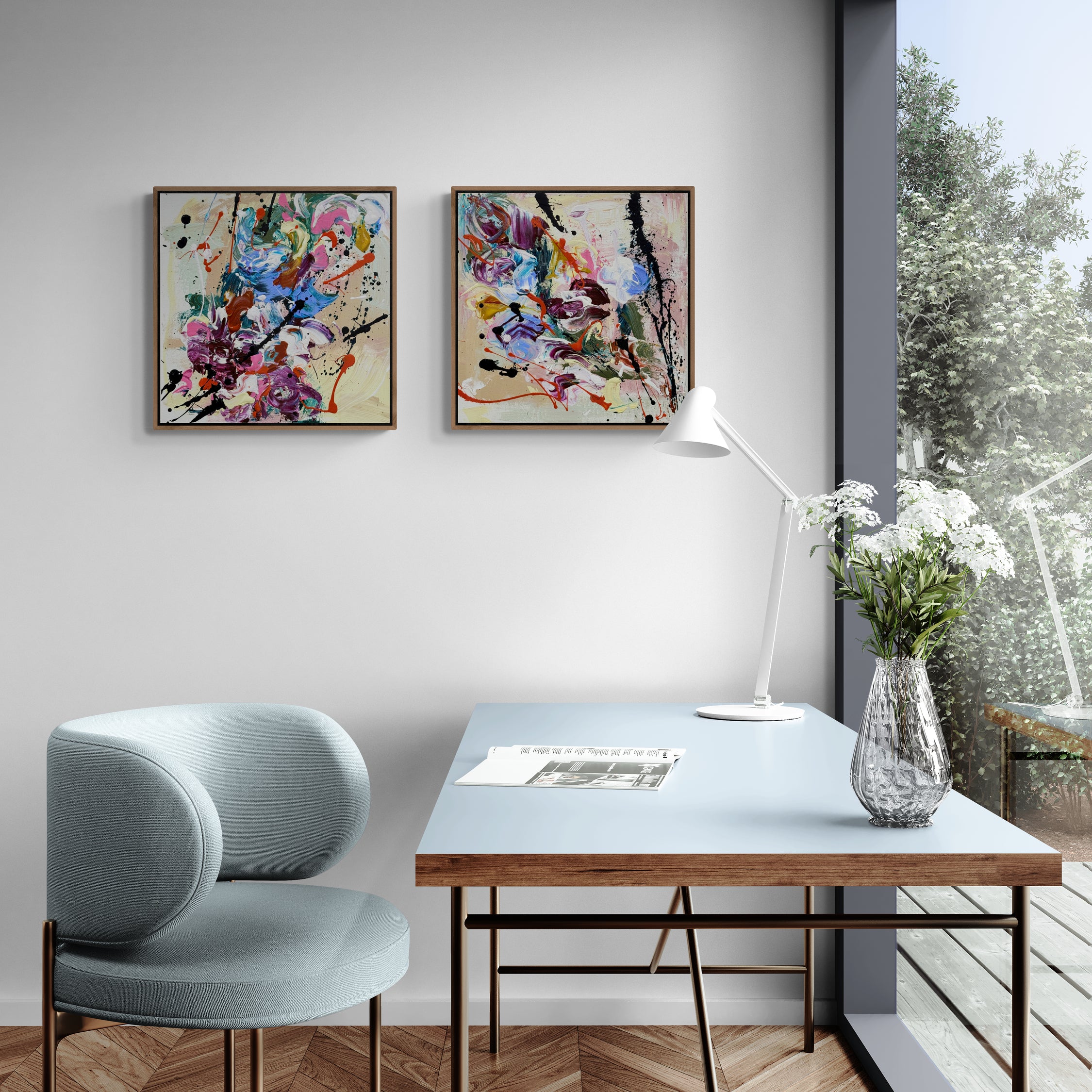 In Bloom 30cm x 60cm Original Art