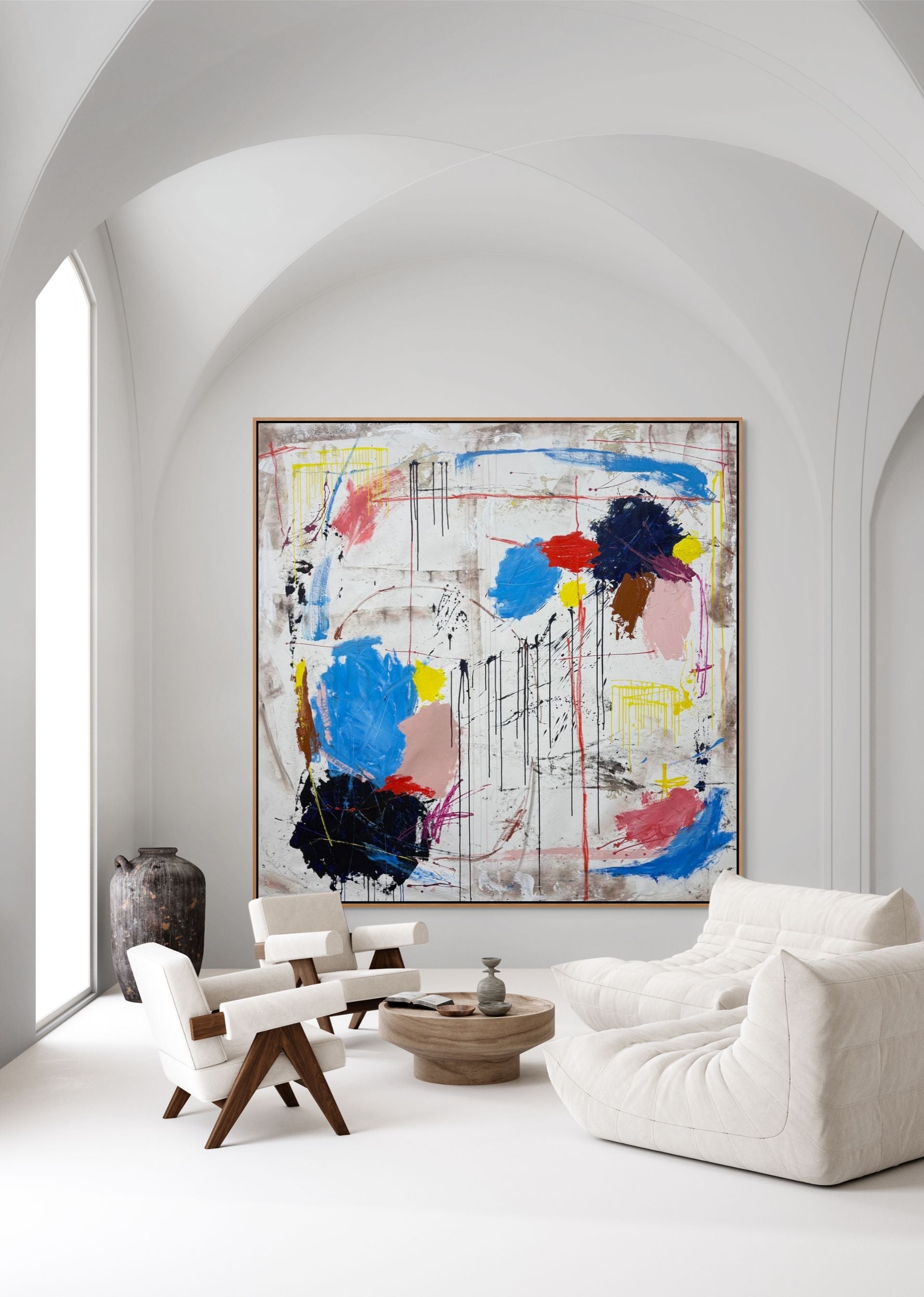 Three Little Birds Original Art 200cm x 200cm