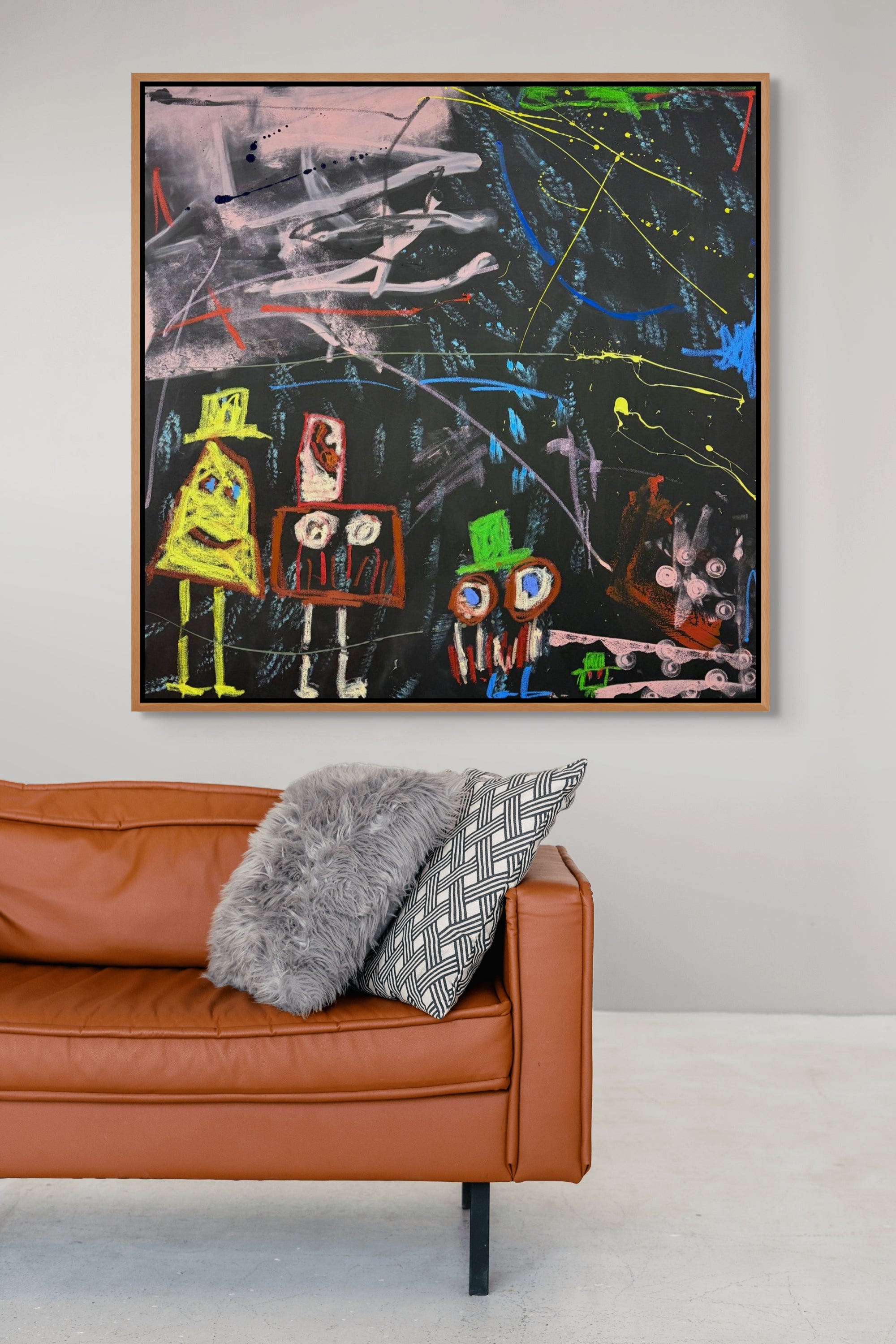 The Mad HattersTea Party- Original Art 100cm x 100cm