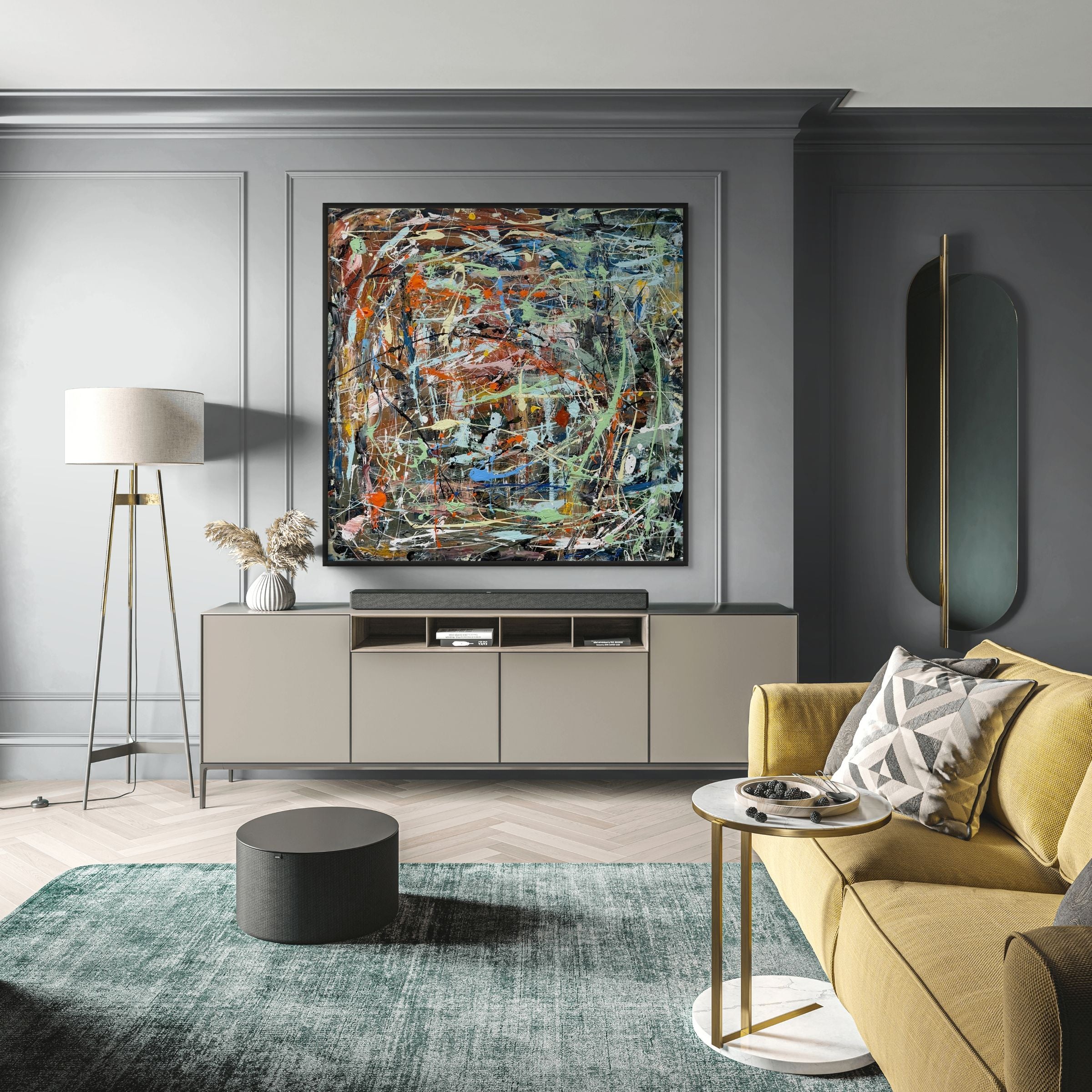 The Enchanted Garden- Original Art 120cm x 120cm