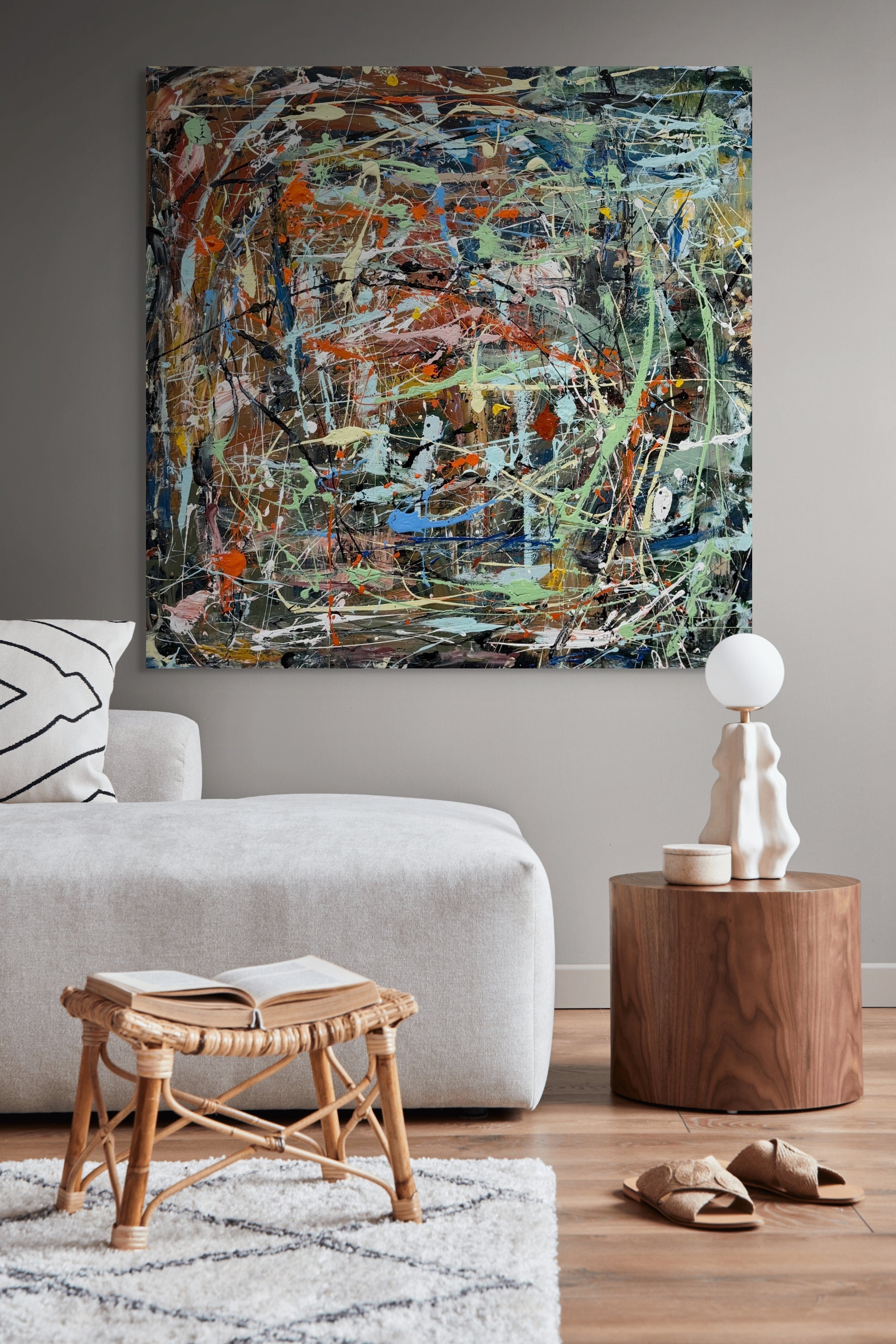 The Enchanted Garden- Original Art 120cm x 120cm