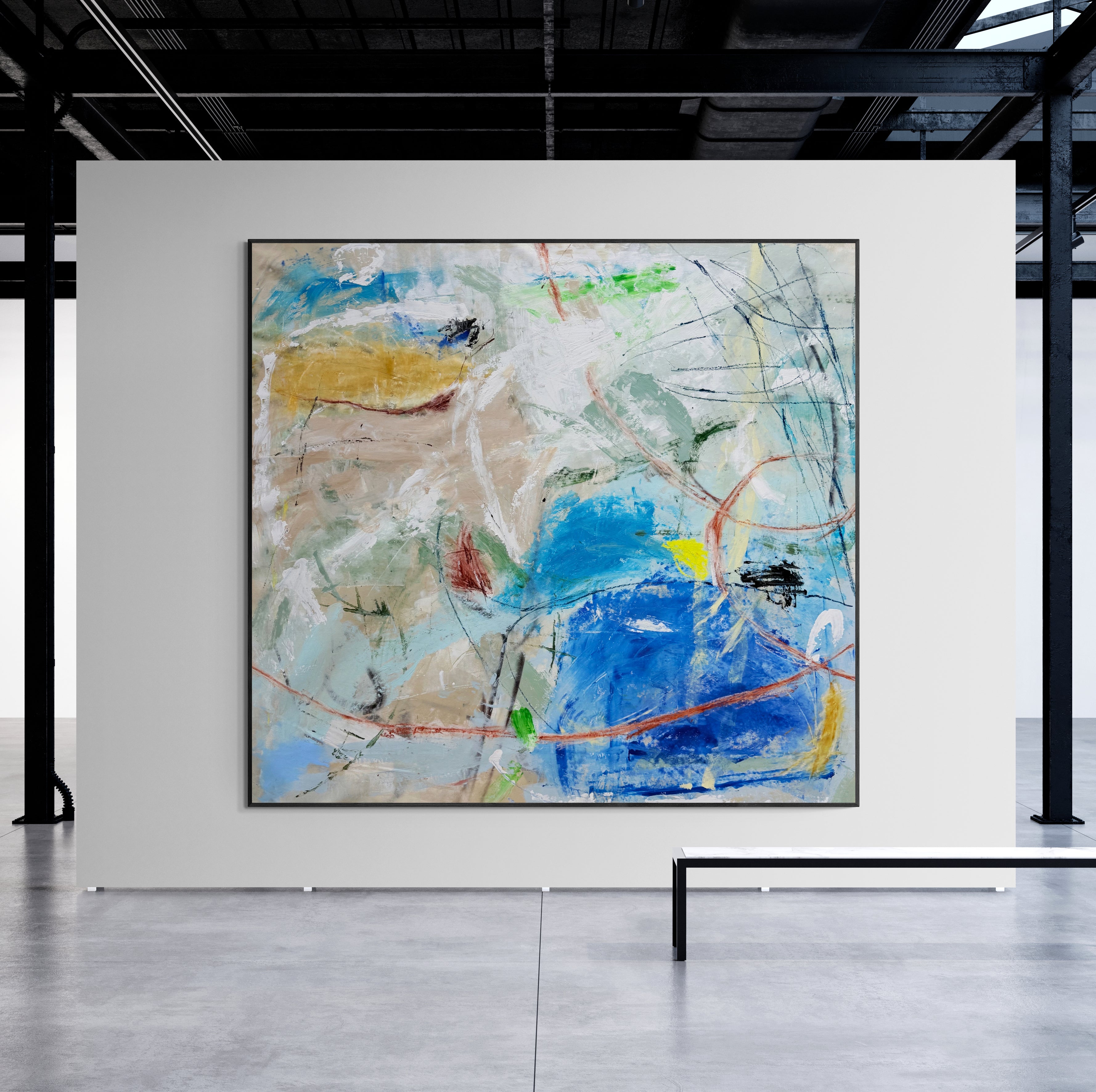 Island in the Sun-Original Art 185cm x 185cm