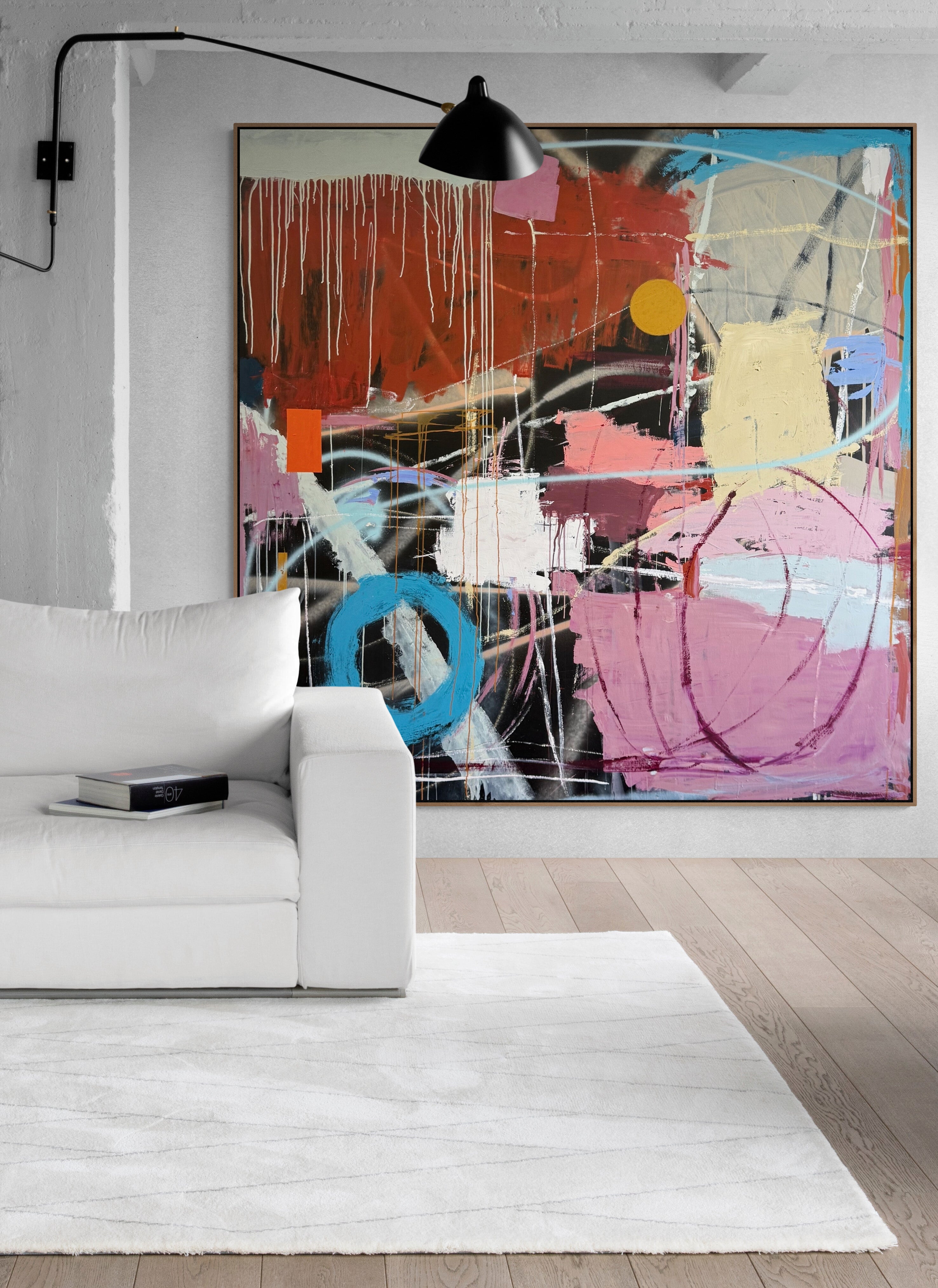Rollercoasters - Original Art 200cm x 200cm