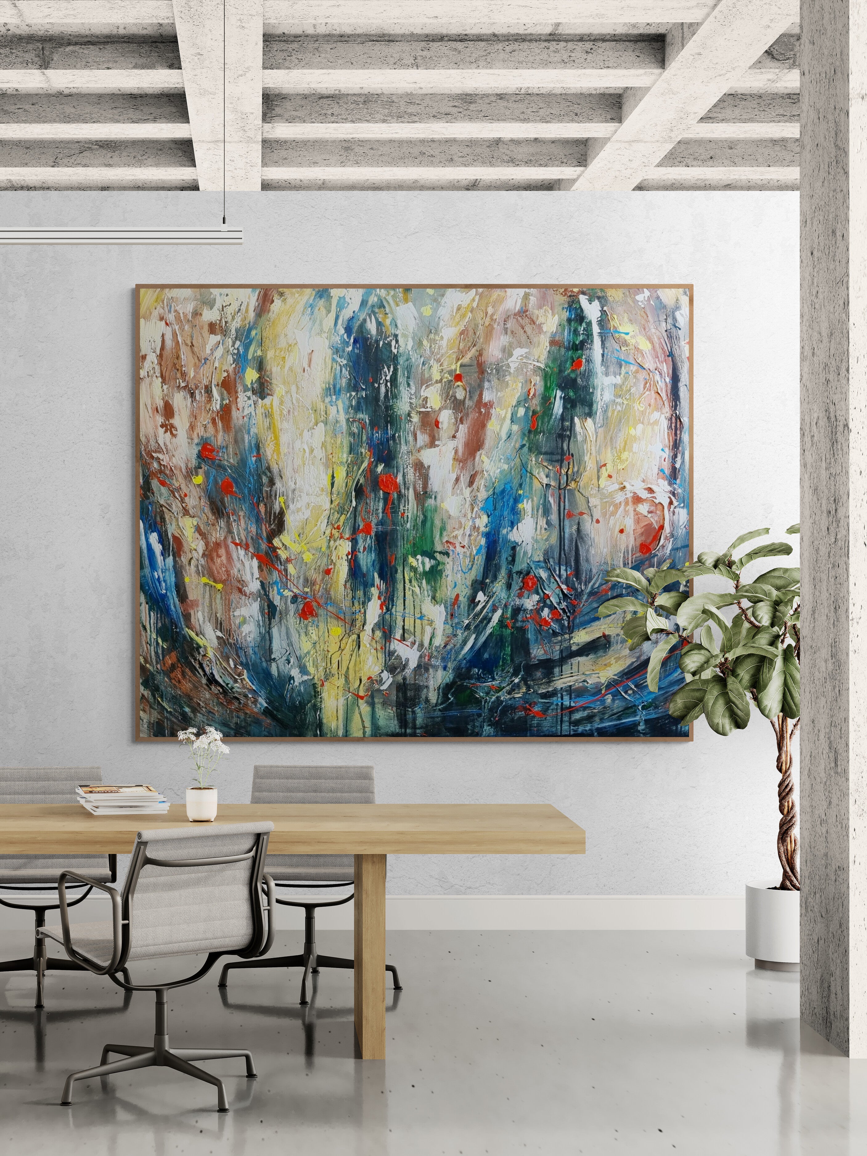 A View from the Window 152cm x 122cm Original Art