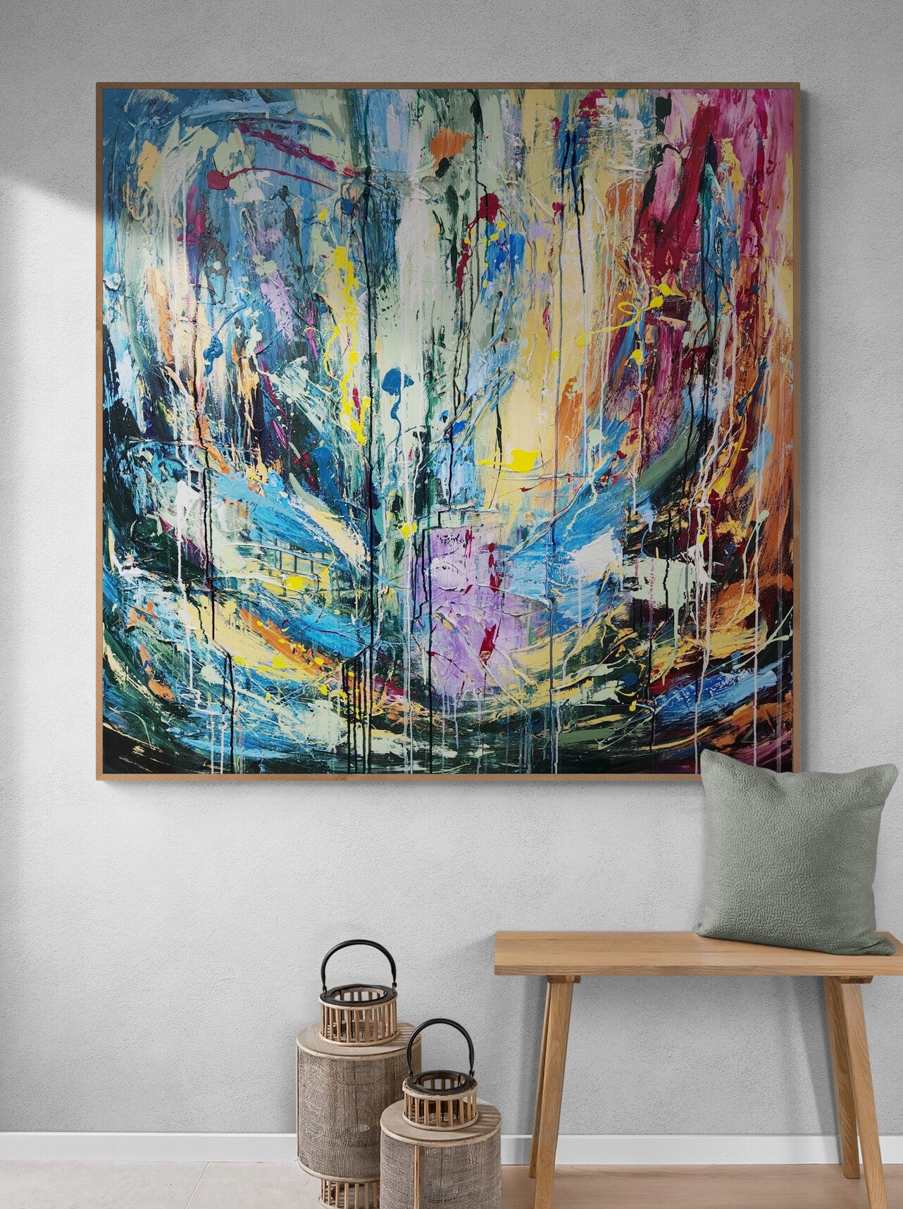 Sunshine Valle - Original Art 120cm x 120cm