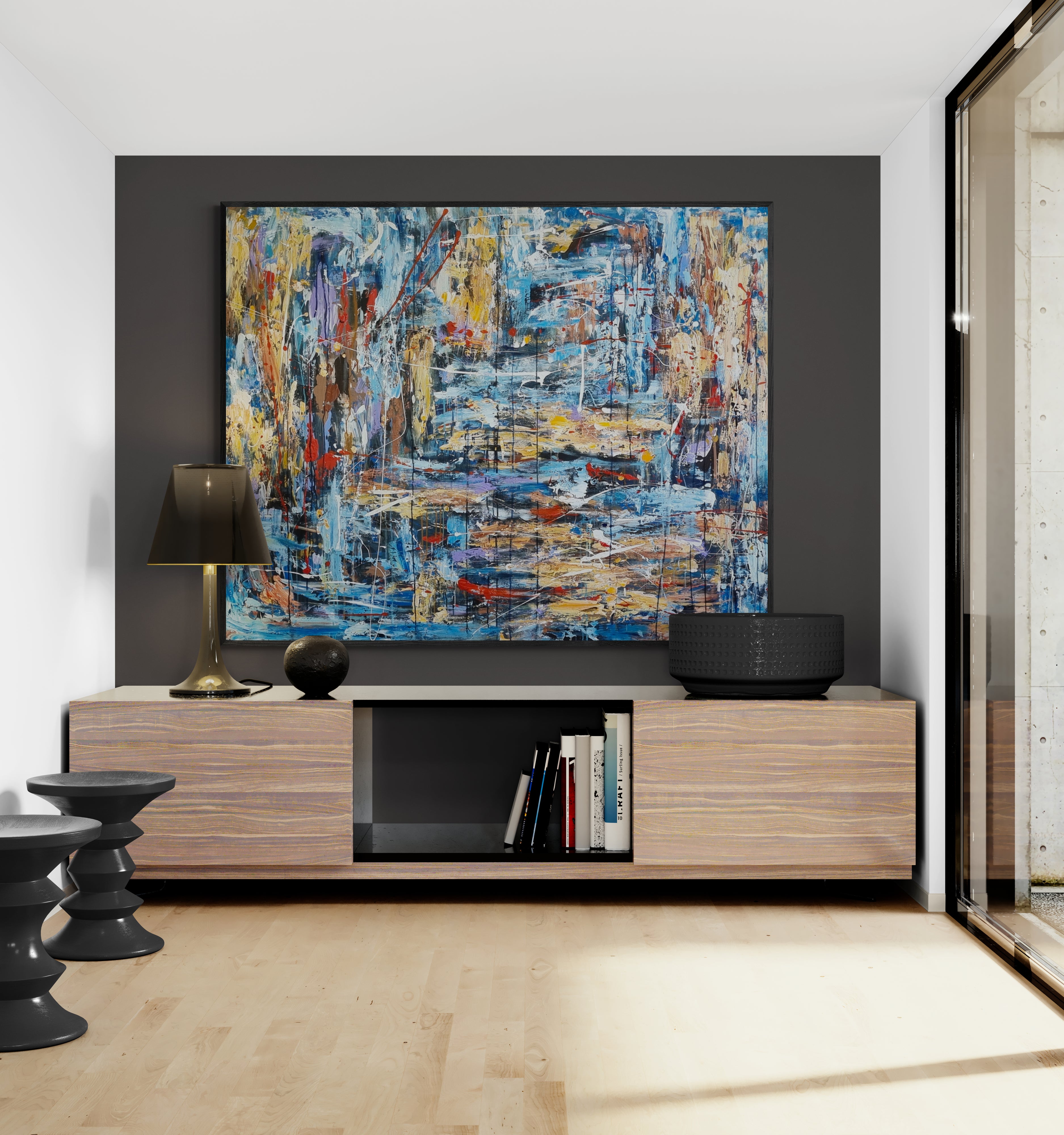 The Riverside 152cmx 122cm  Original Art