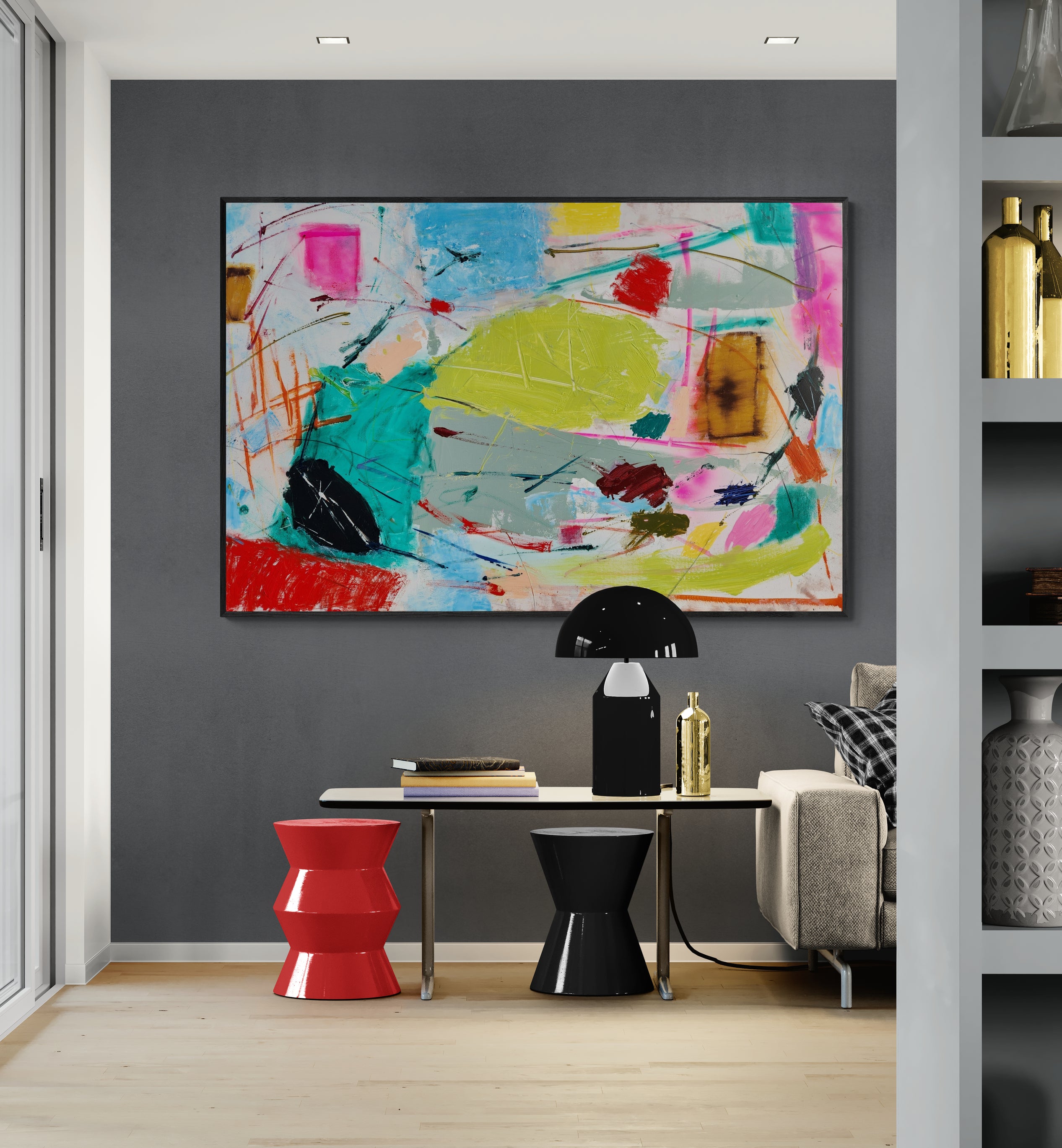 The Big Picnic 150cm x 100cm Original Art