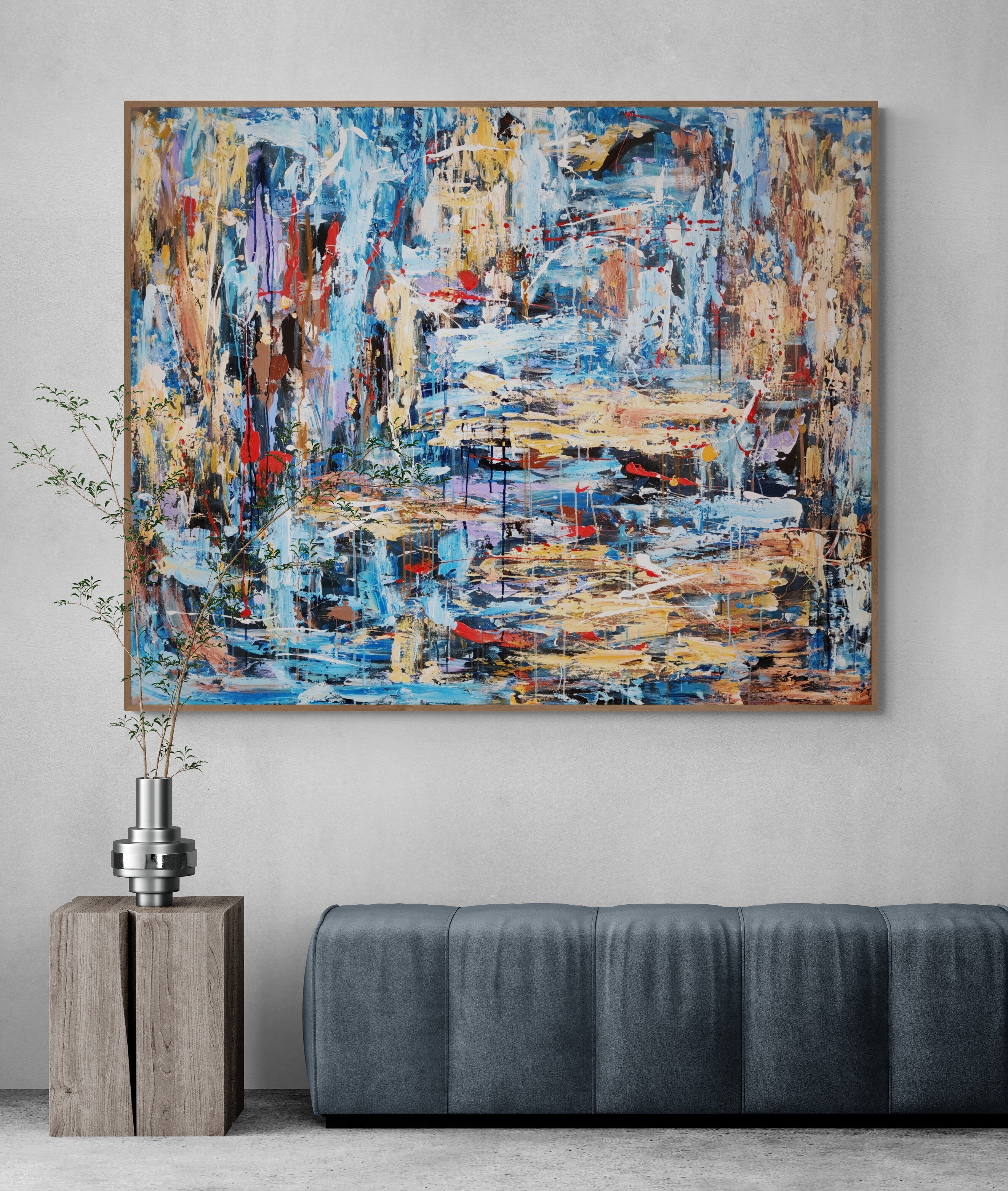 The Riverside 152cmx 122cm  Original Art