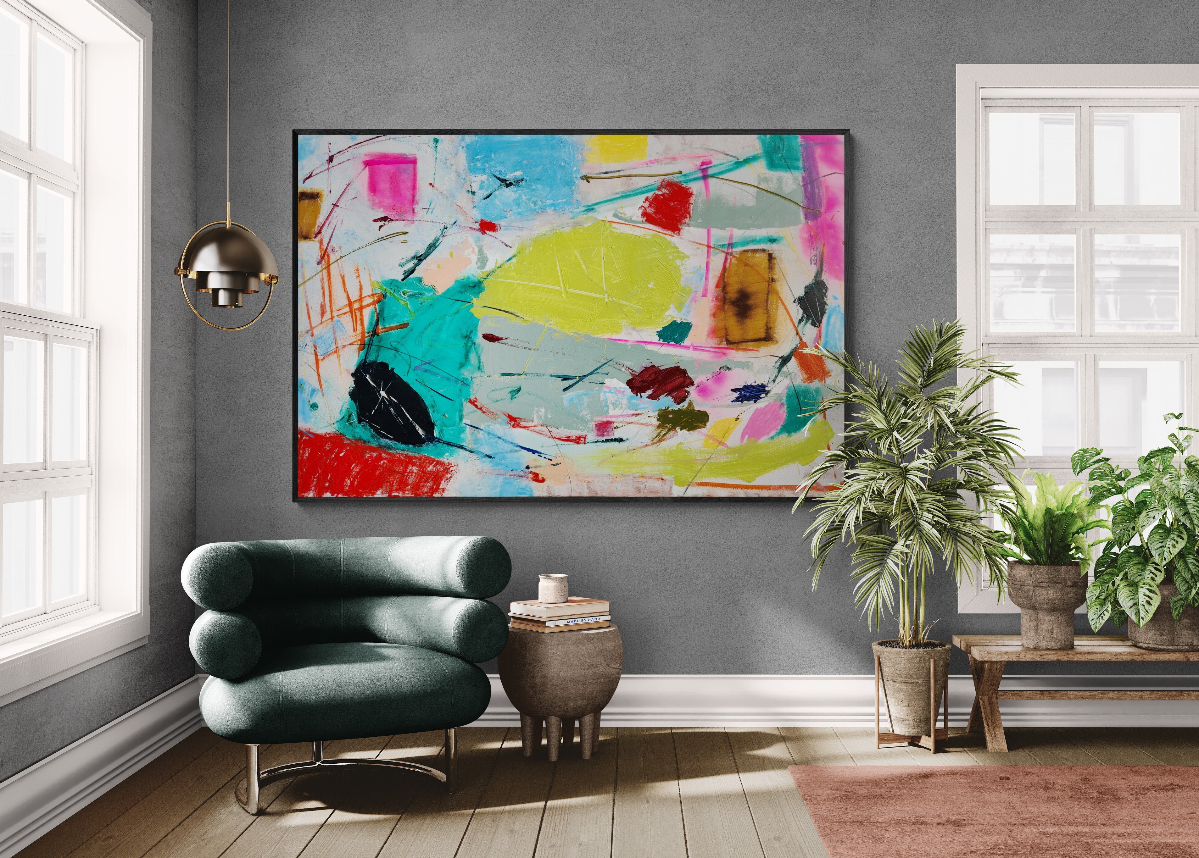 The Big Picnic 150cm x 100cm Original Art