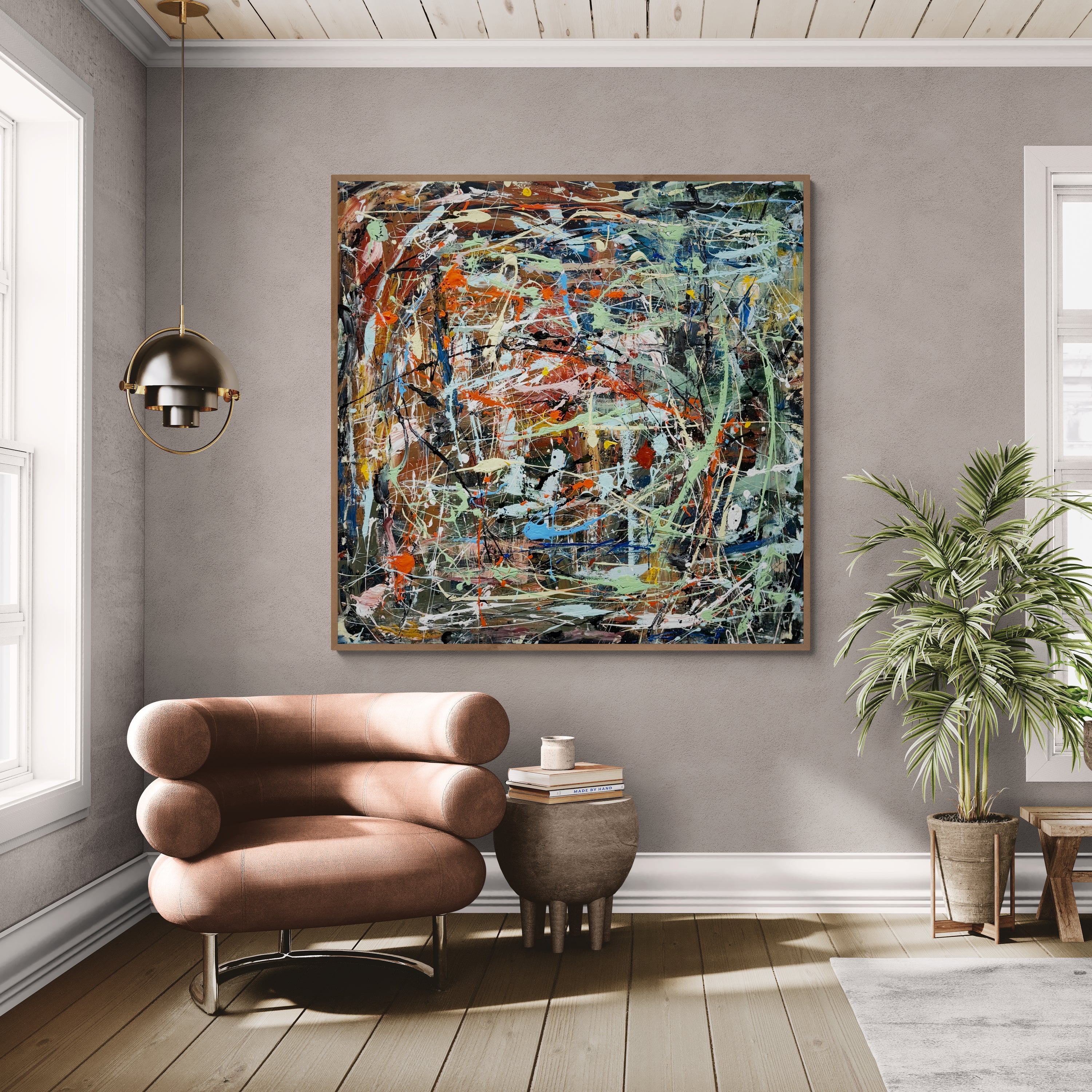 The Enchanted Garden- Original Art 120cm x 120cm