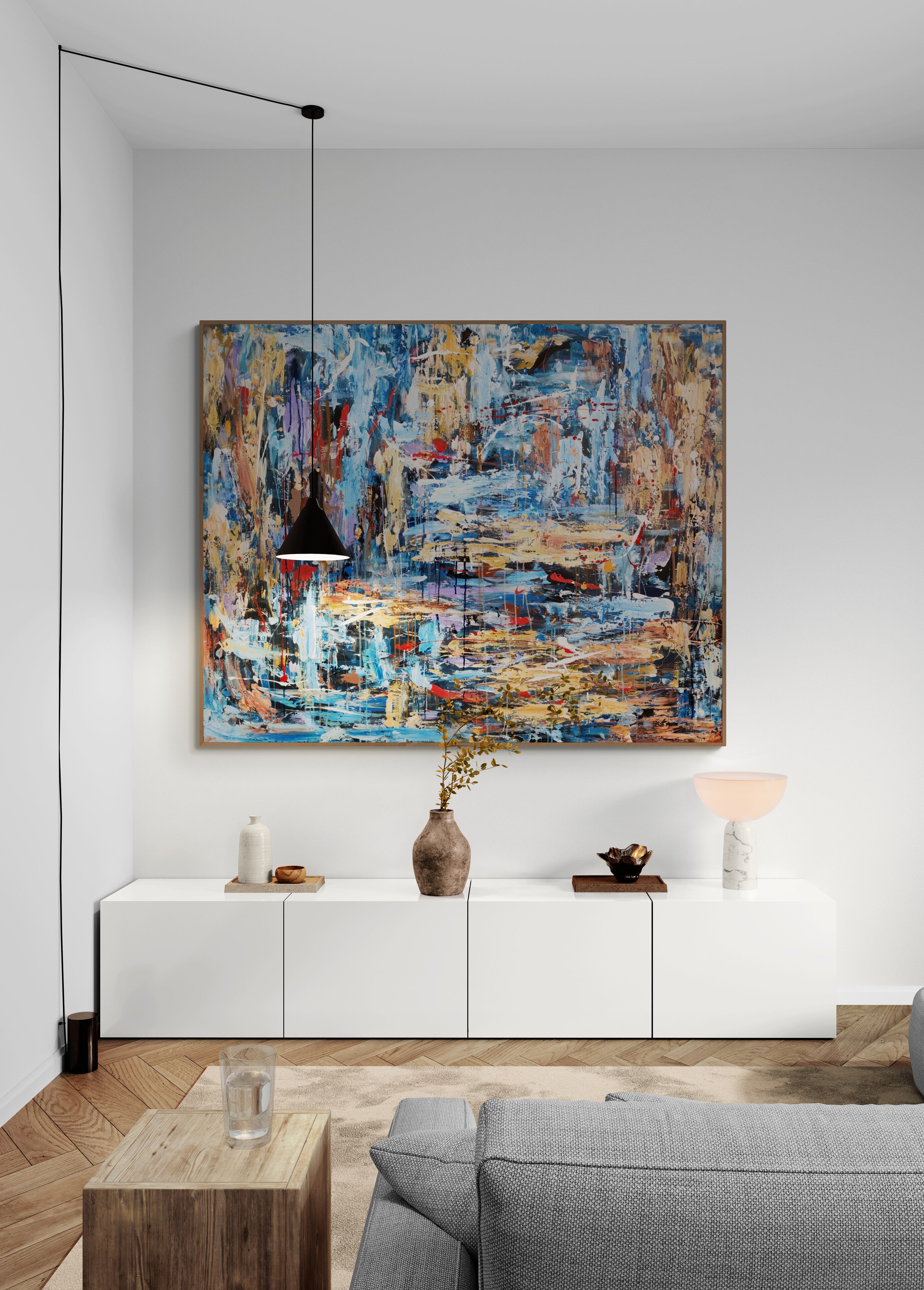 The Riverside 152cmx 122cm  Original Art