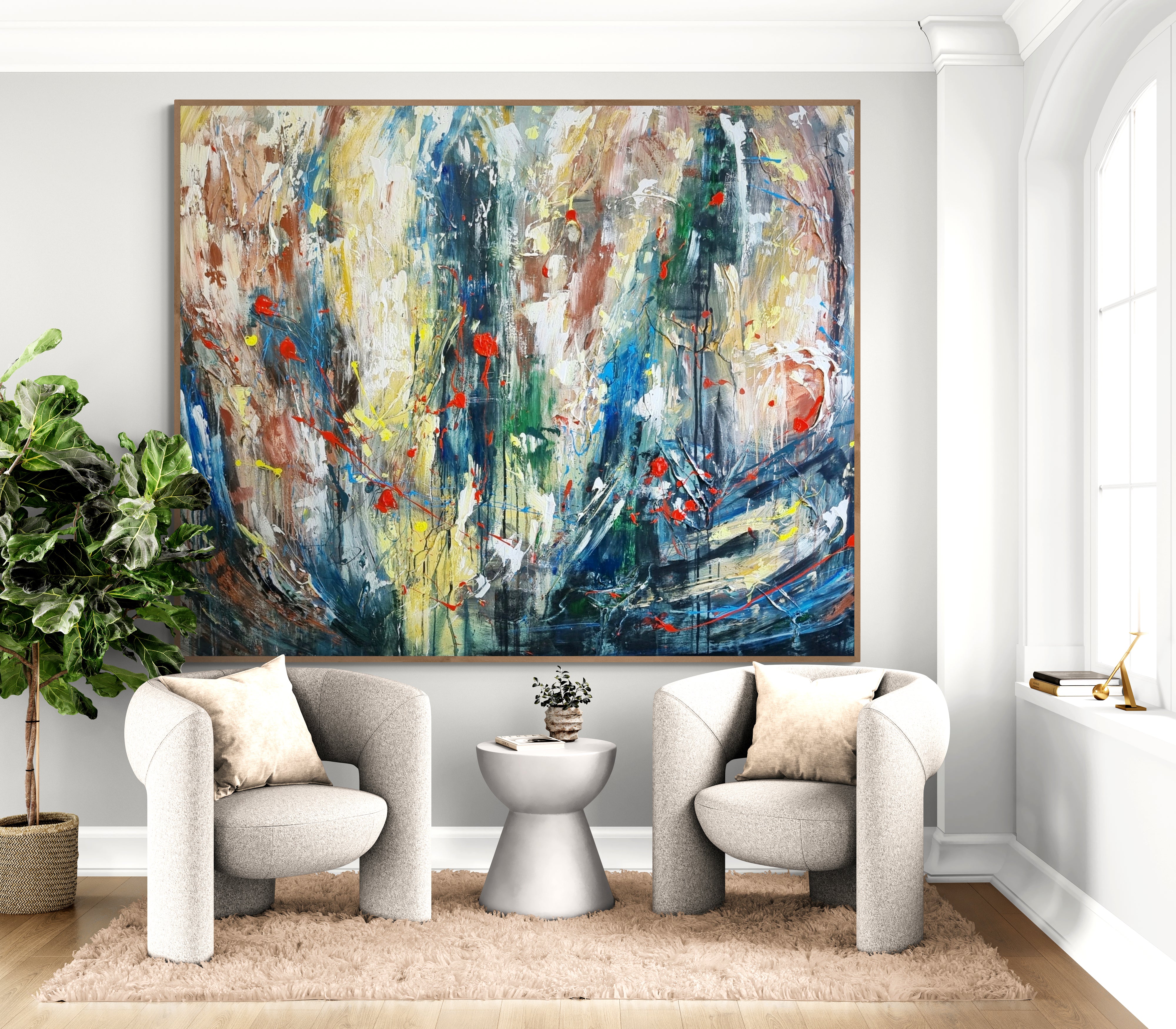 A View from the Window 152cm x 122cm Original Art