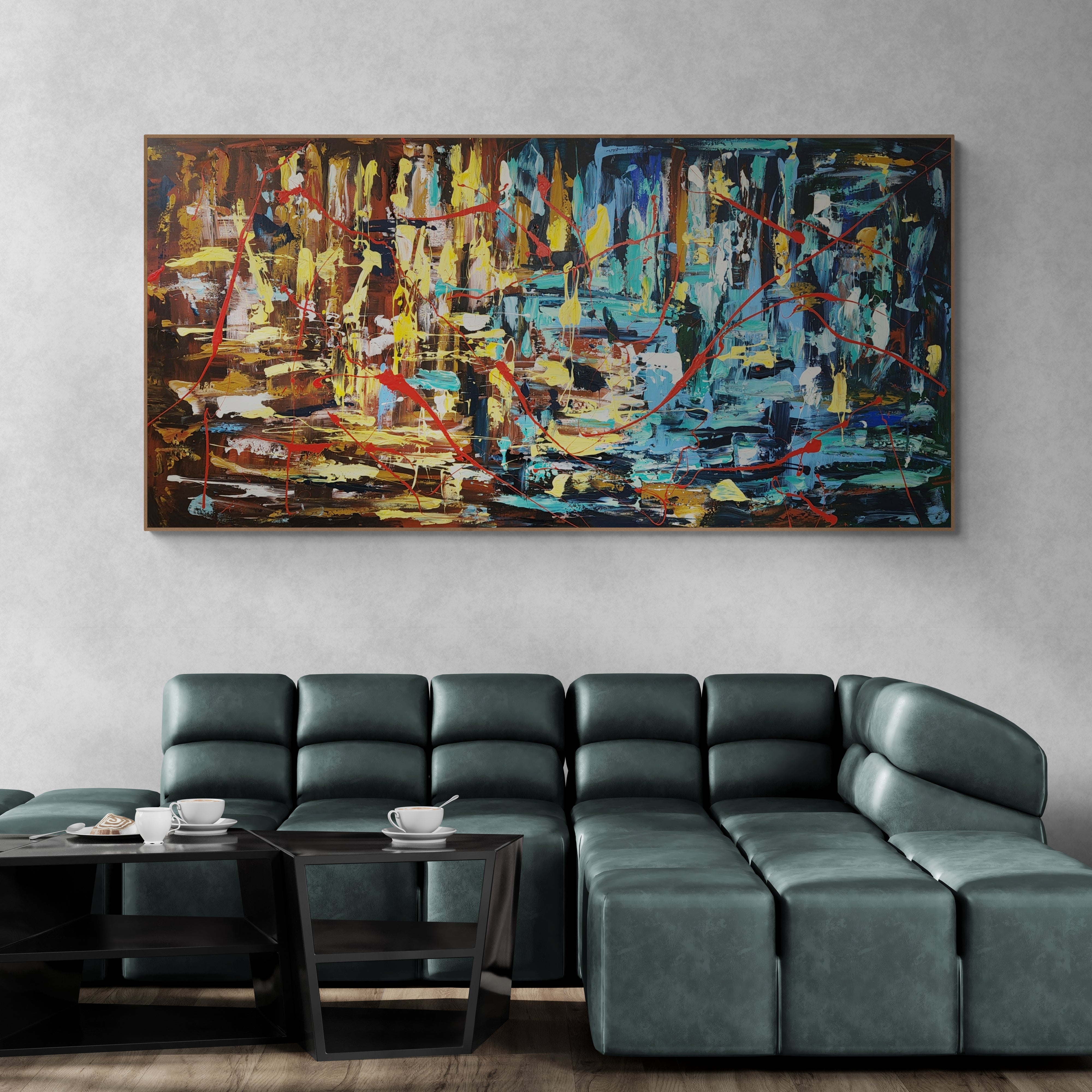 Eighteen Shots - Original Art 182cm x 90cm