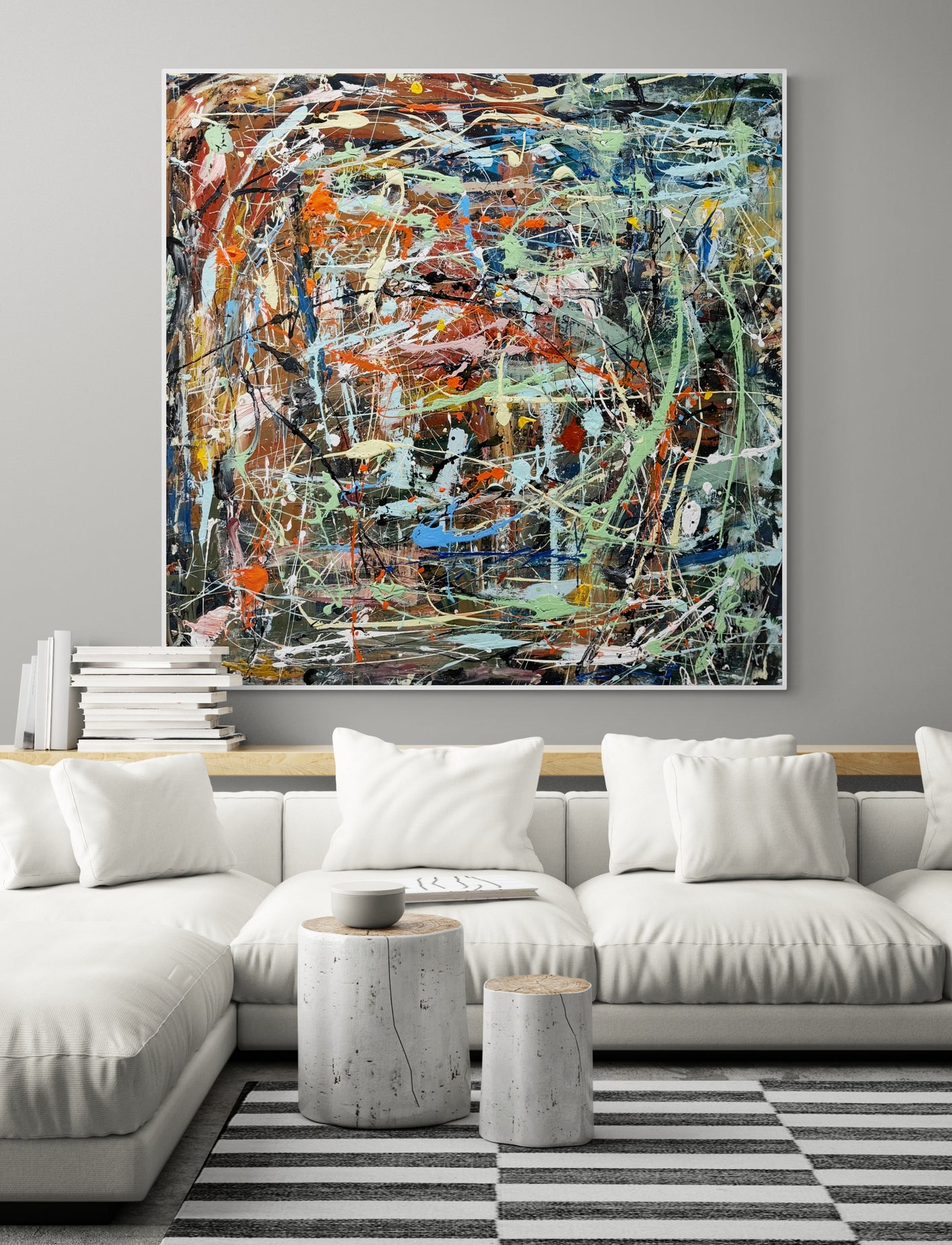 The Enchanted Garden- Original Art 120cm x 120cm