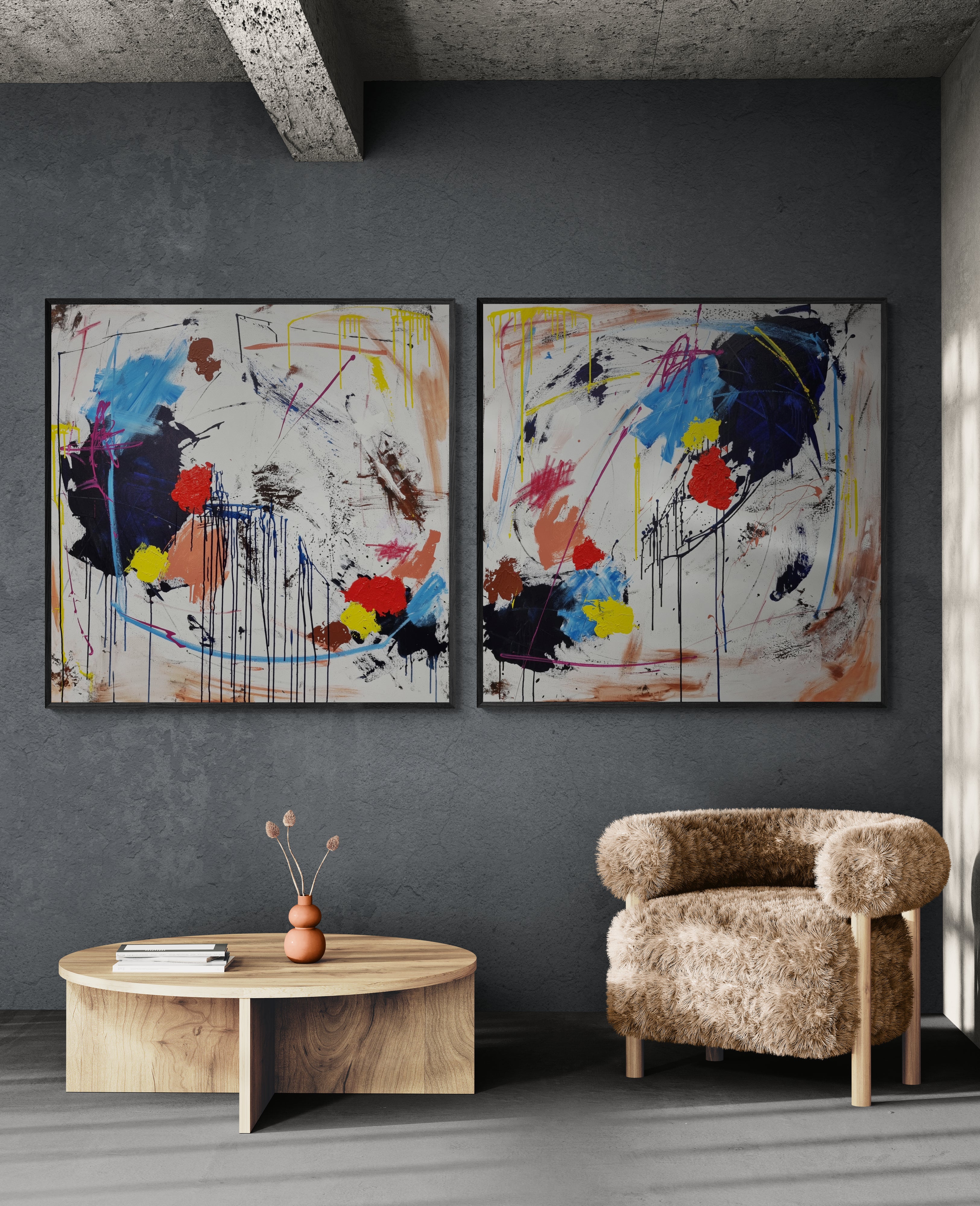 Forget Me Not 240cm x 120cm Original Art
