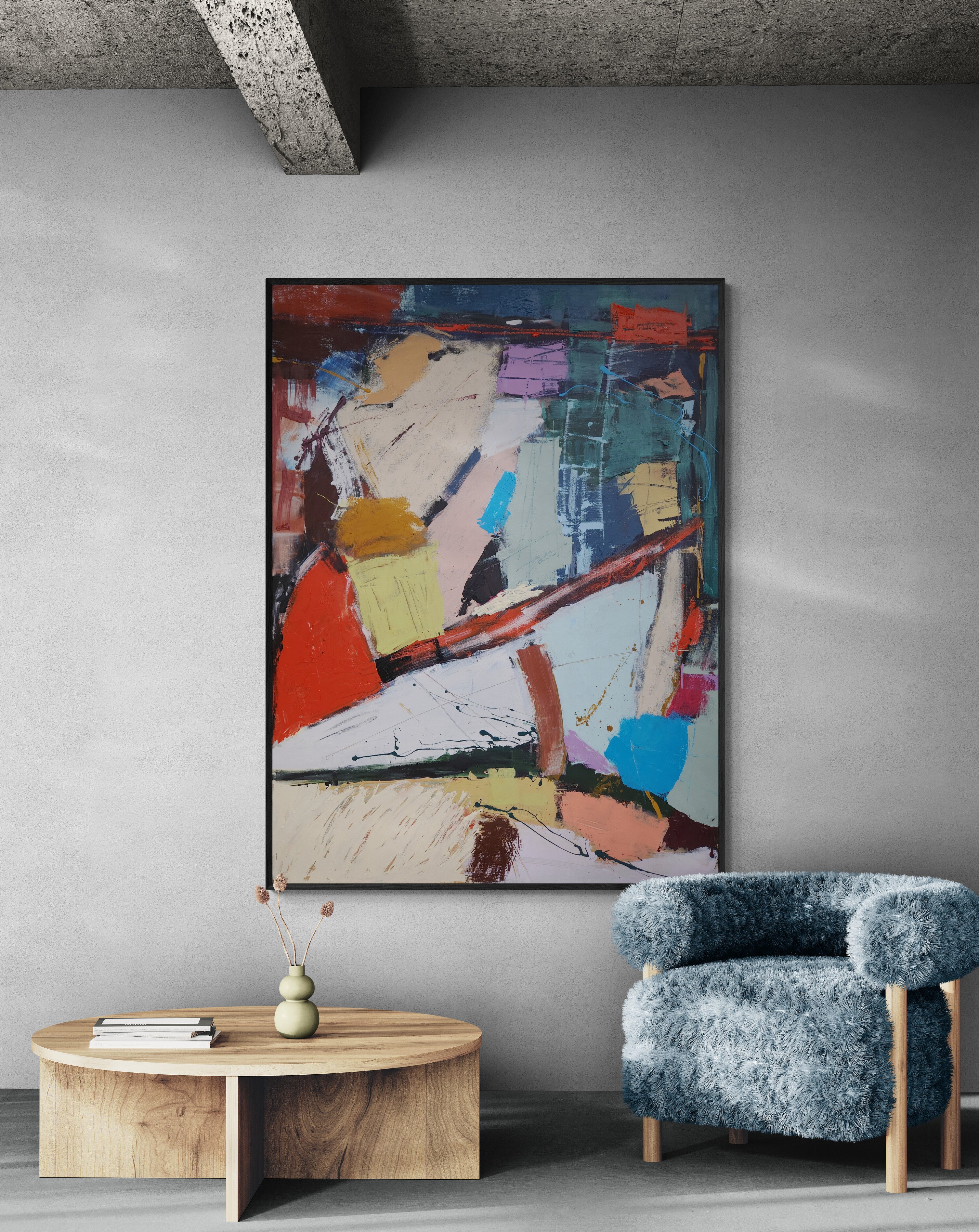 In The City 120cm x 90cm Original Art