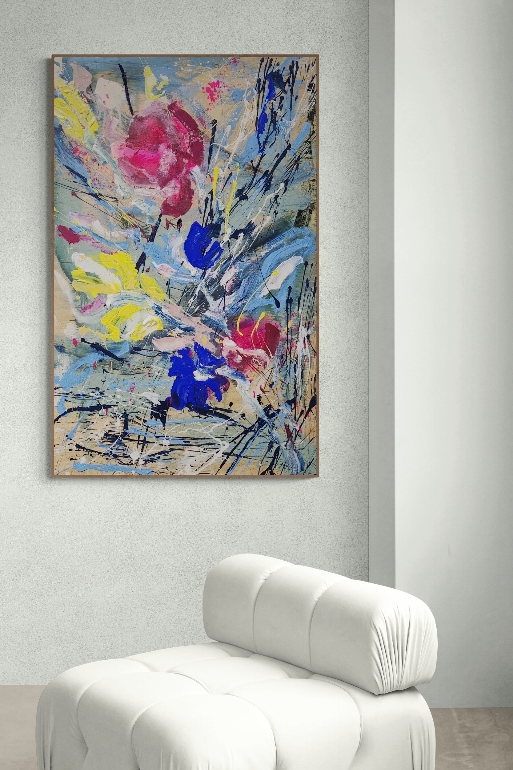 Delphinium 120cm x 74cm Original Art