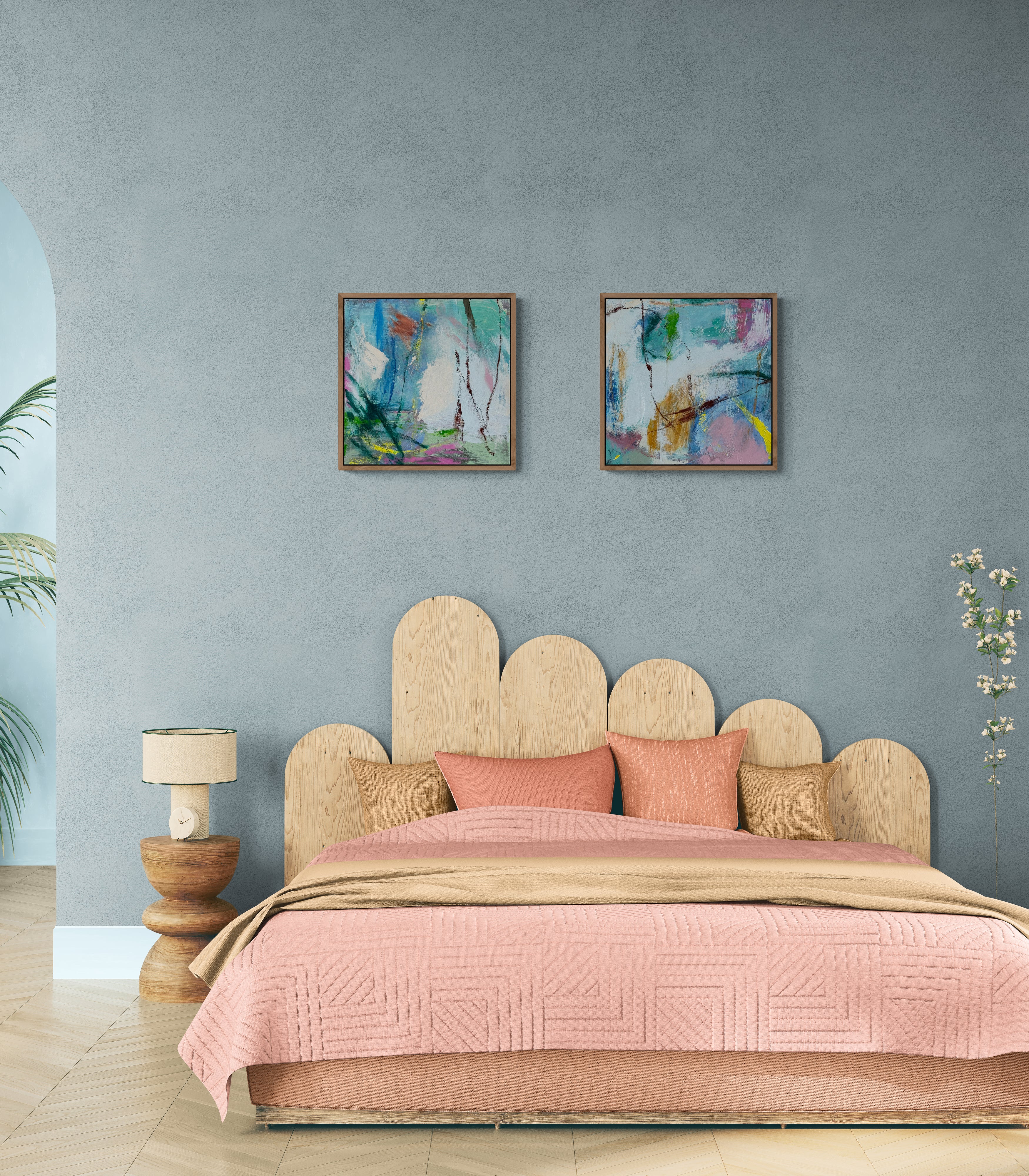 With Love From The Sea 30cm x 60cm Original Art