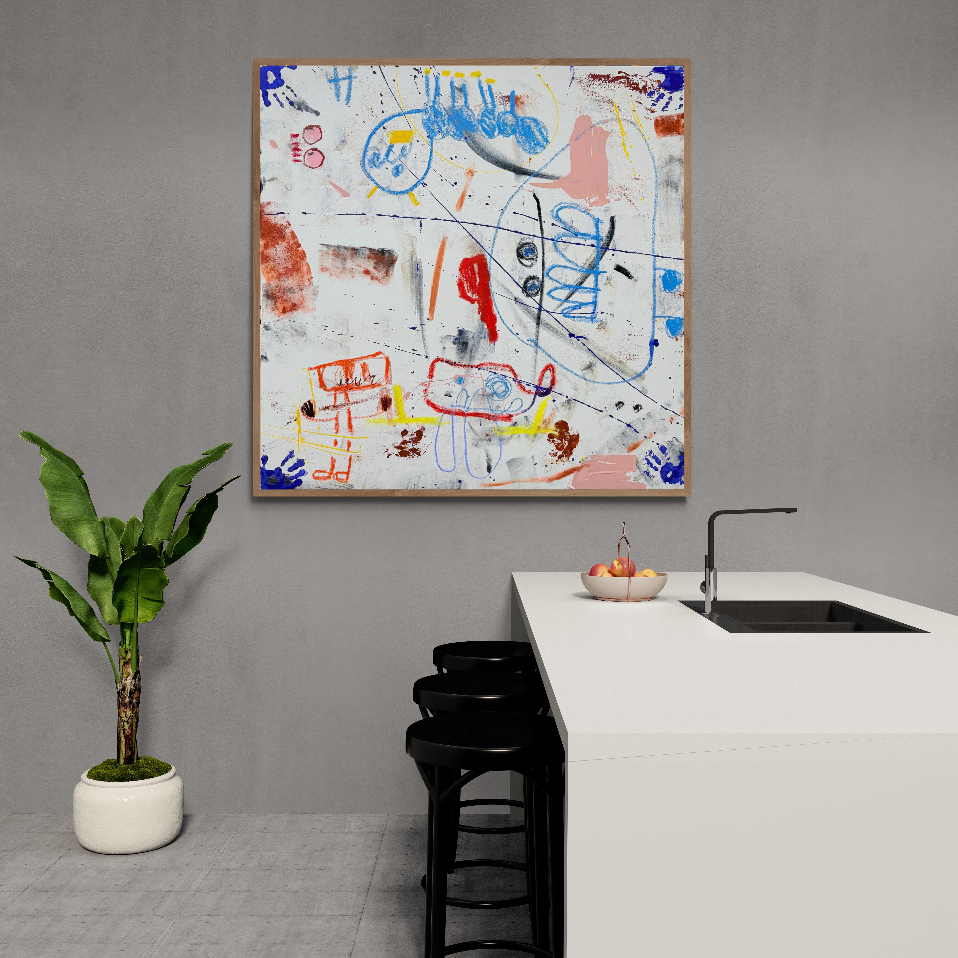 The Five Grizzlies- Original Art 120cm x 120cm