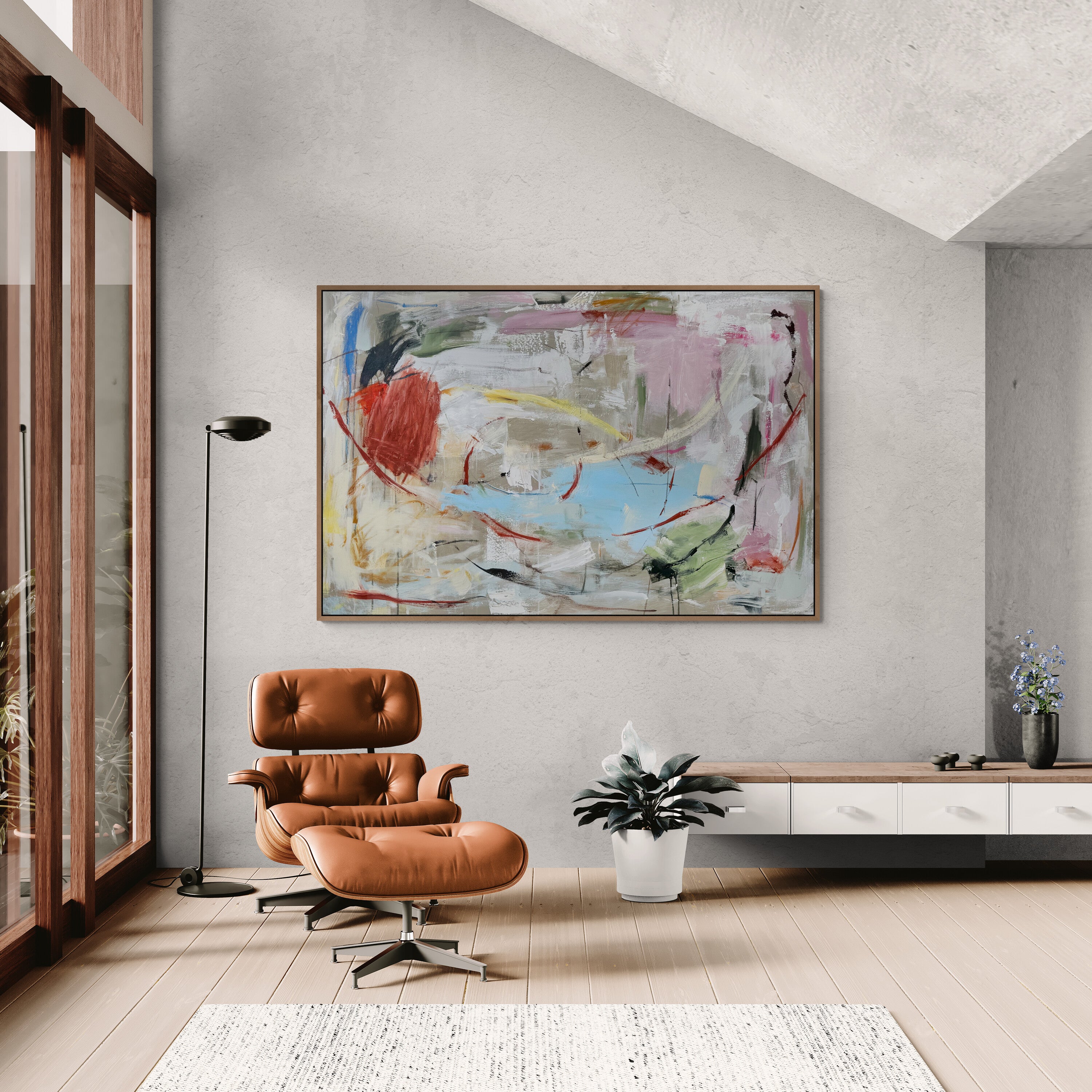 The Whale and The Rooster 150cm x 100cm Original Art