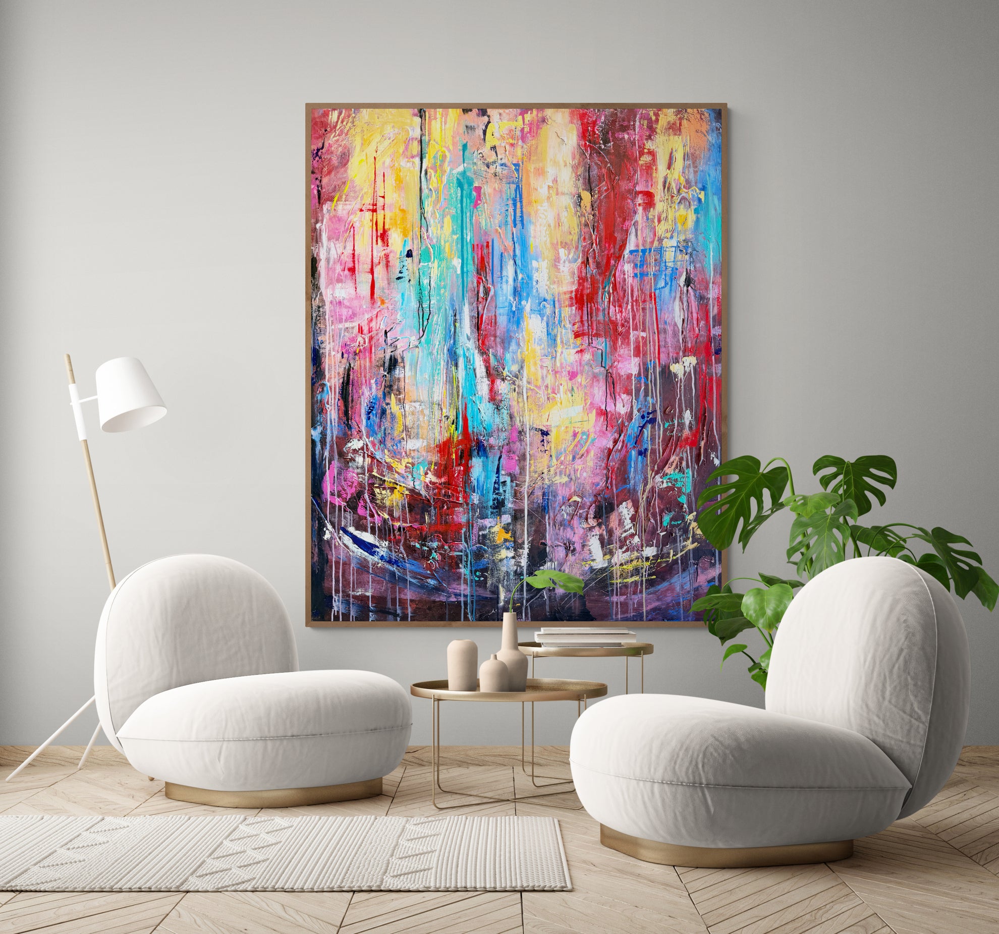 Looking out from within 152cm x 122cm Original Art