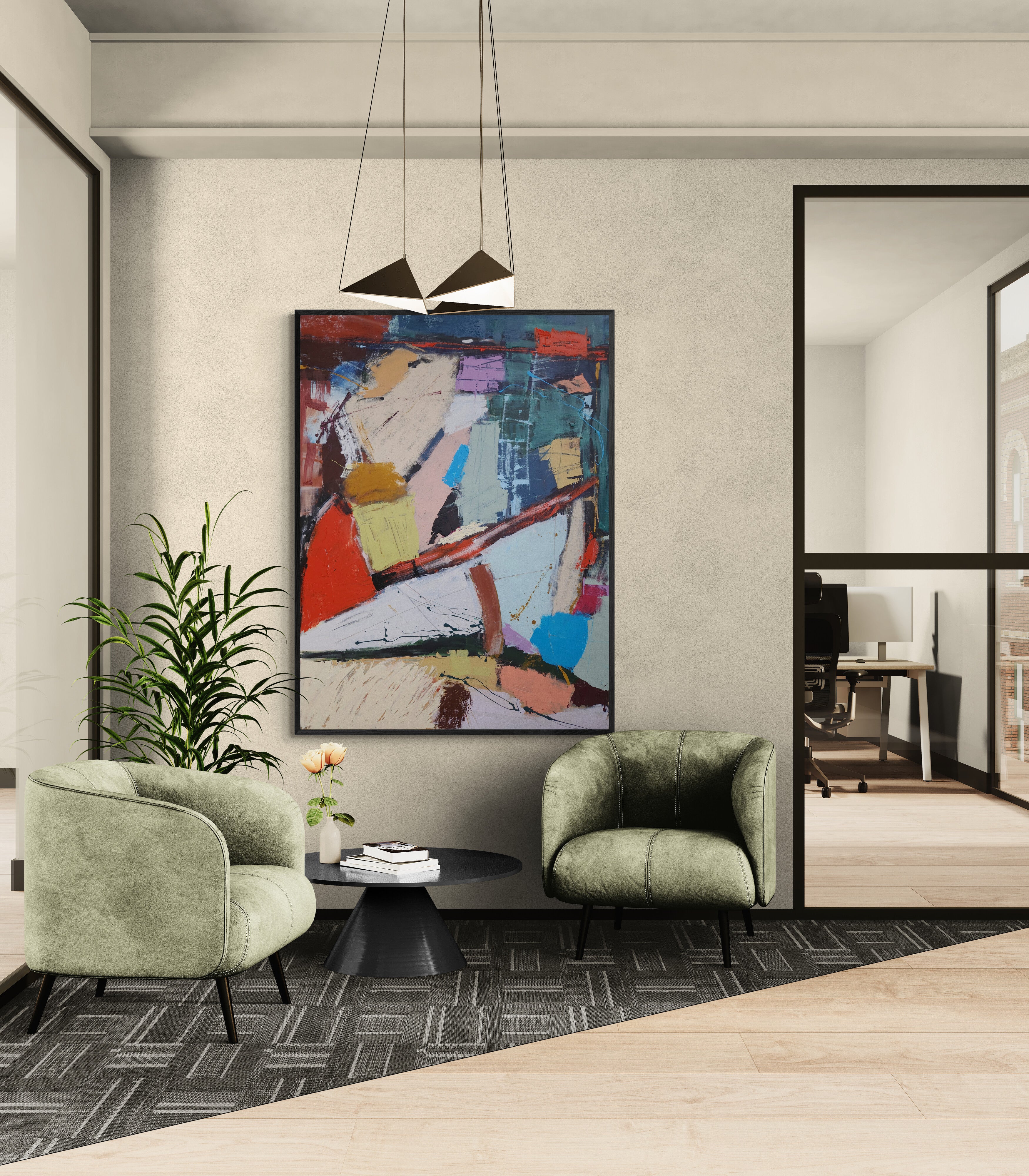 In The City 120cm x 90cm Original Art