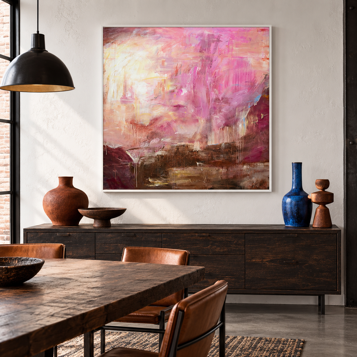 The Bay of Fires in white frame, interior mockup